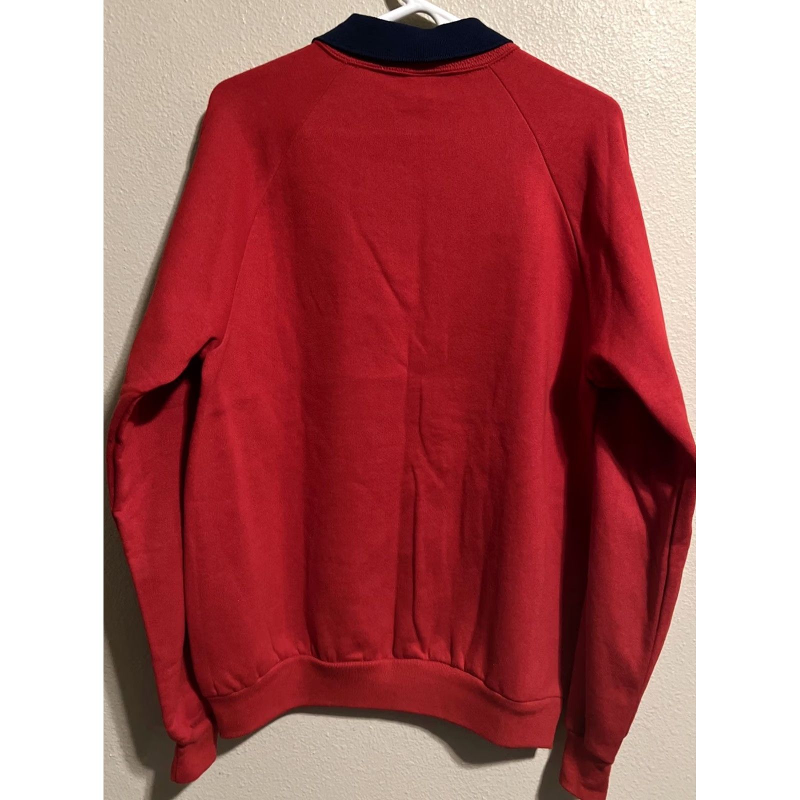 Jerzees VINTAGE Jerzees Sweatshirt Teacher Apple Red Long Sleeve Crew Neck Adult XL Pullover Sweatshirt 90s School Size XL / US 12-14 / IT 48-50 - 2 Thumbnail
