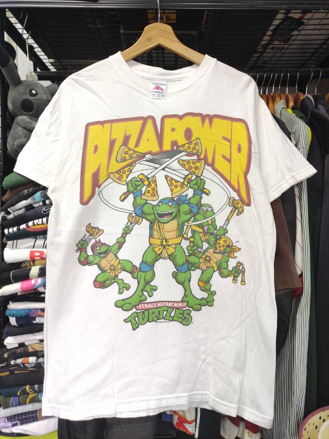Vintage Set x 2 Vtg 00's Teenage Mutant Ninja Turtles TMNT T-Shirt Size US L / EU 52-54 / 3 - 2 Thumbnail