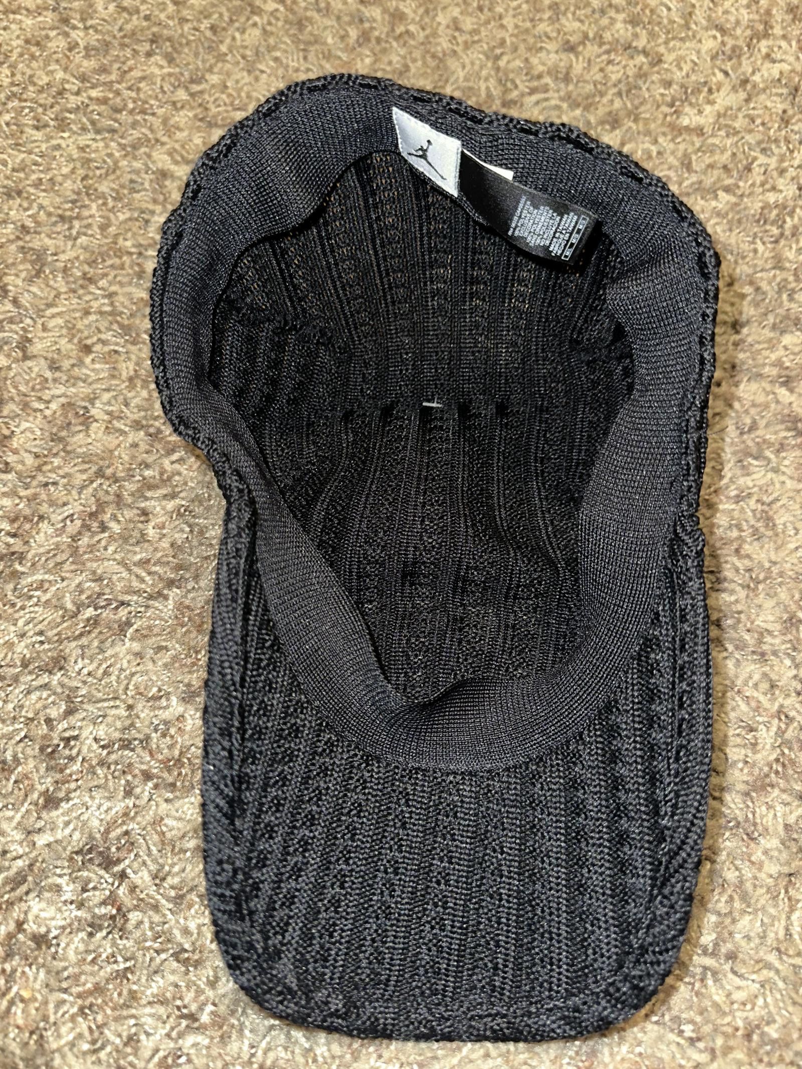 Jordan Brand AIR JORDAN Jumpman Knit Woven Flex Fit Hat Cap Black 2005 Size ONE SIZE - 7 Thumbnail