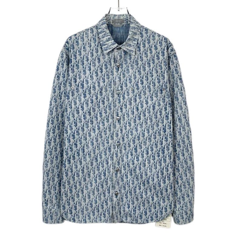 Dior Dior Size 37 Blue old flower full-print cotton long-sleeved Size US XXS / EU 40 - 1 Thumbnail