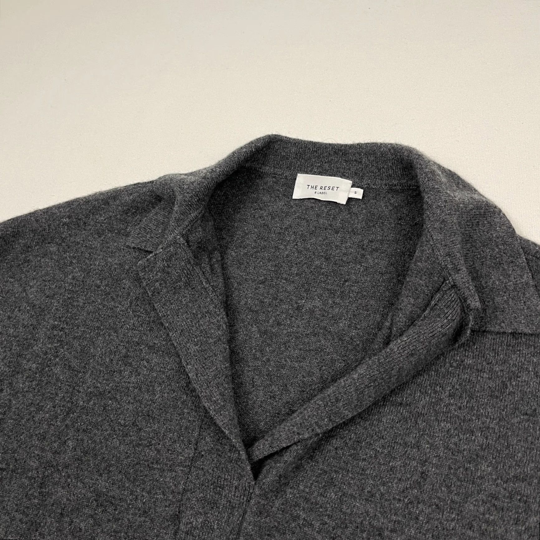 J.Crew Womens Sweater The Reset R Label Gray Ribbed Cashmere Wool Quiet Luxury Prep S Size L / US 10 / IT 46 - 4 Thumbnail