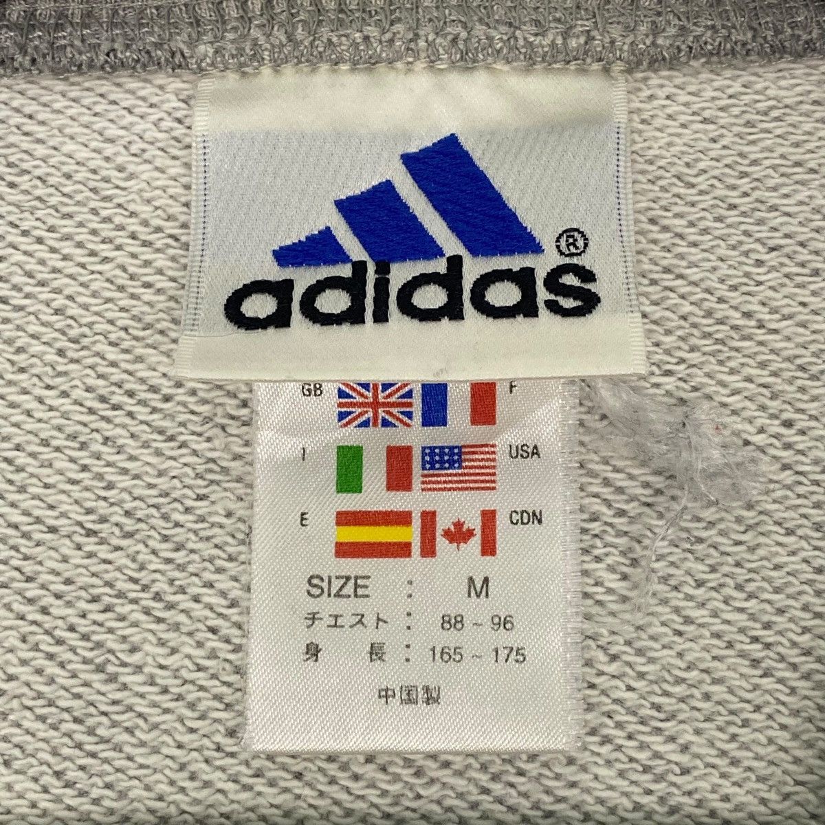 Vintage Vintage Adidas Embroidery Crewneck Sweatshirt Gray Size M Size US M / EU 48-50 / 2 - 6 Thumbnail