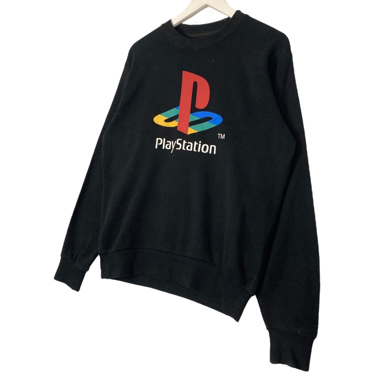 Vintage Vintage PlayStation Big Logo Black Pullover Jumper Size M Size US M / EU 48-50 / 2 - 2 Thumbnail