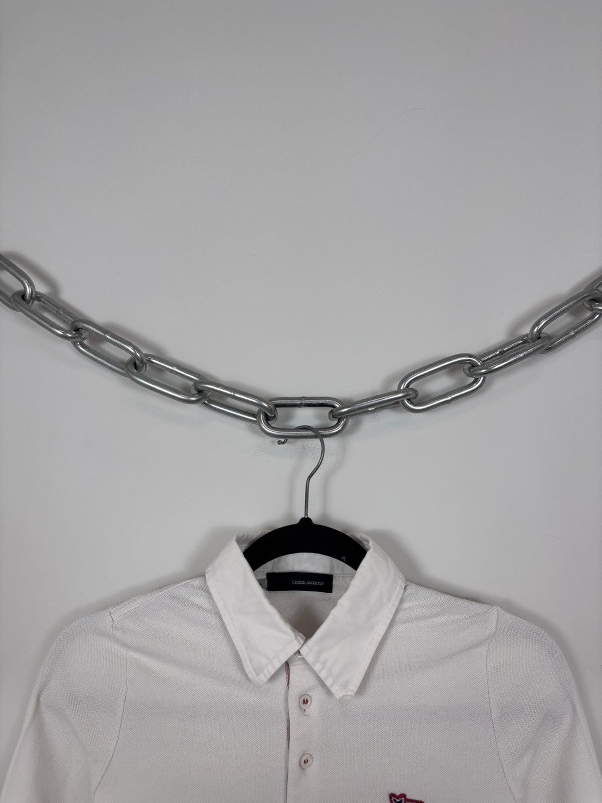 Dsquared2 Dsquared2 Women’s White Button Deep Placket Polo Shirt Size XS / US 0-2 / IT 36-38 - 3 Thumbnail