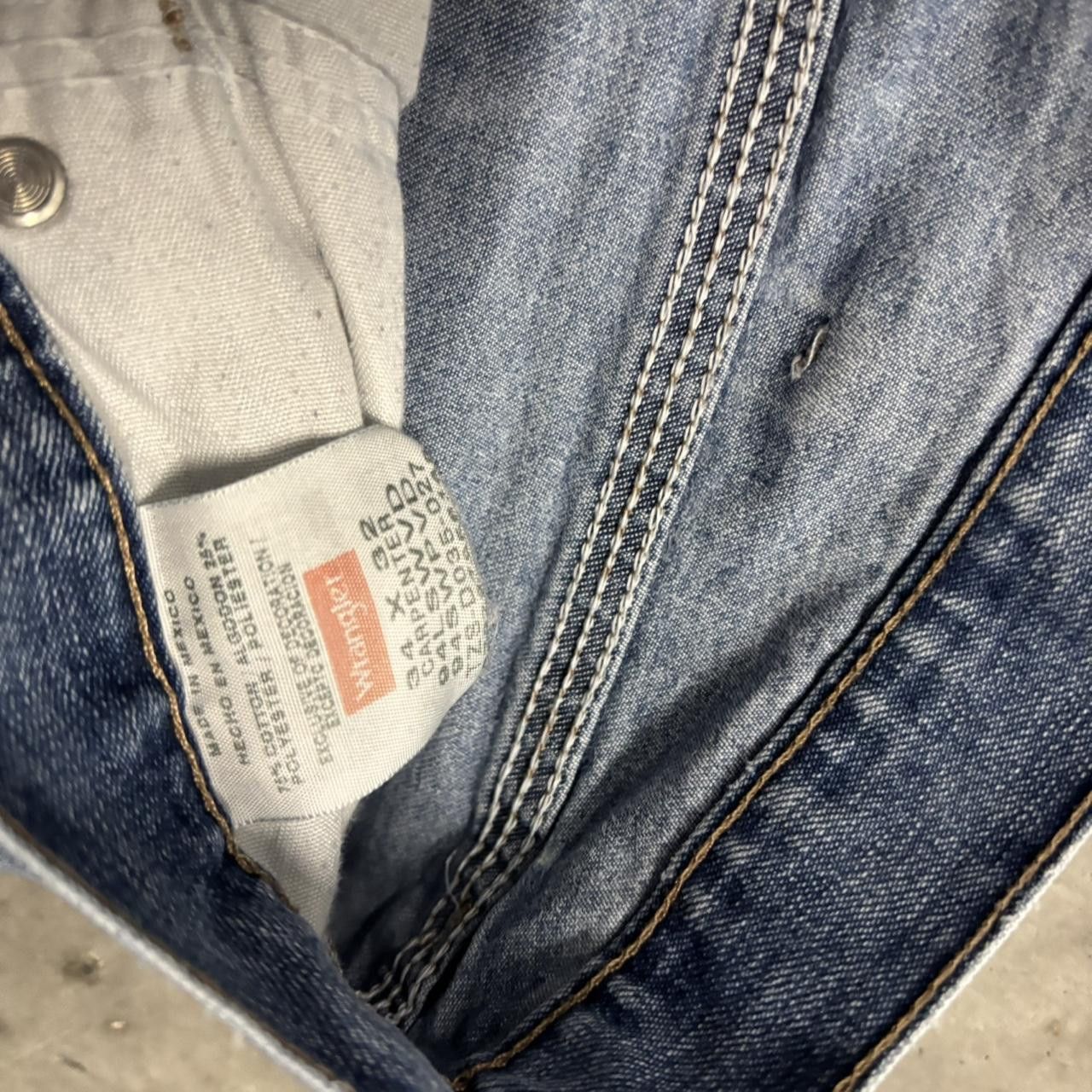 Japanese Brand × Vintage Crazy Vintage Y2K/2000s Baggy Paint Splatter Workwear Carpenter Denim Jeans! Size US 34 / EU 50 - 8 Thumbnail