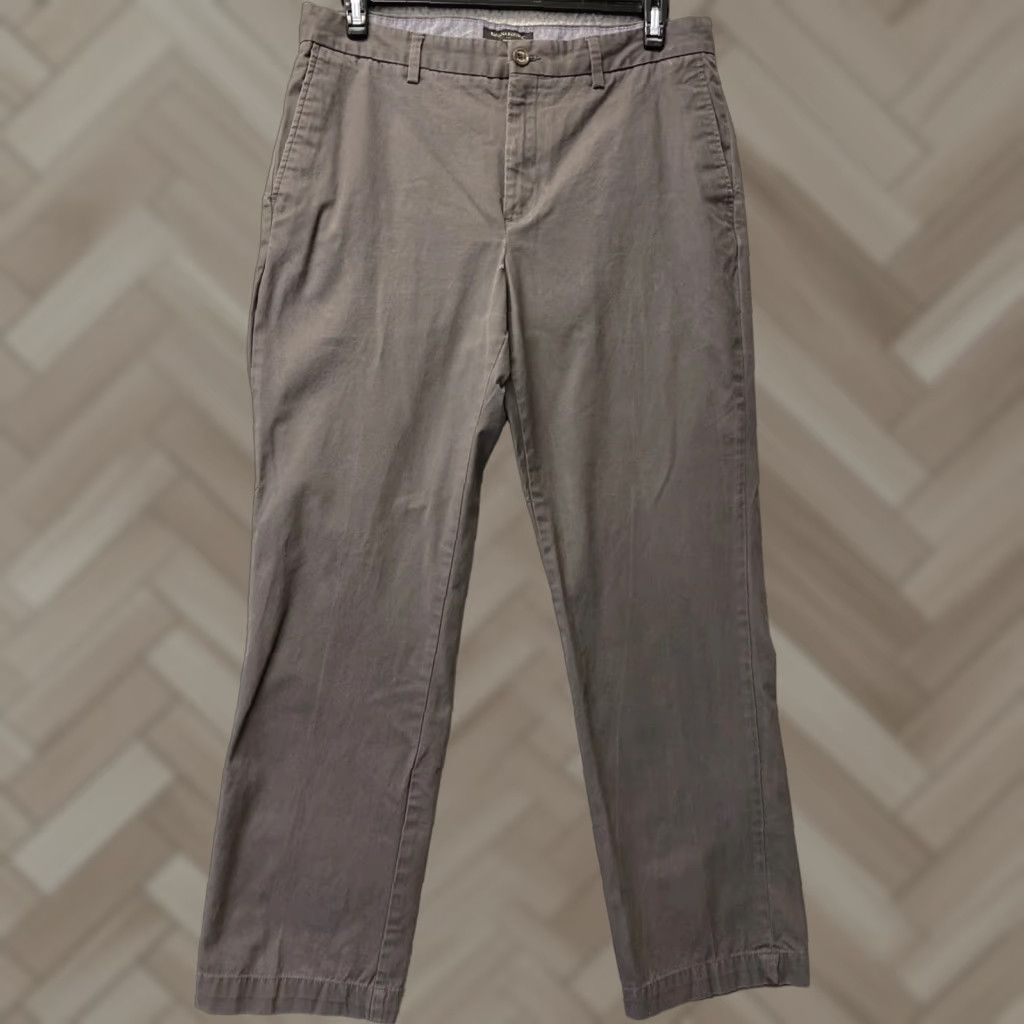 Banana Republic Banana Republic Emerson Chino Pants Men's 35x32 Brown Flat Front /108-1 Size US 35 - 1 Thumbnail