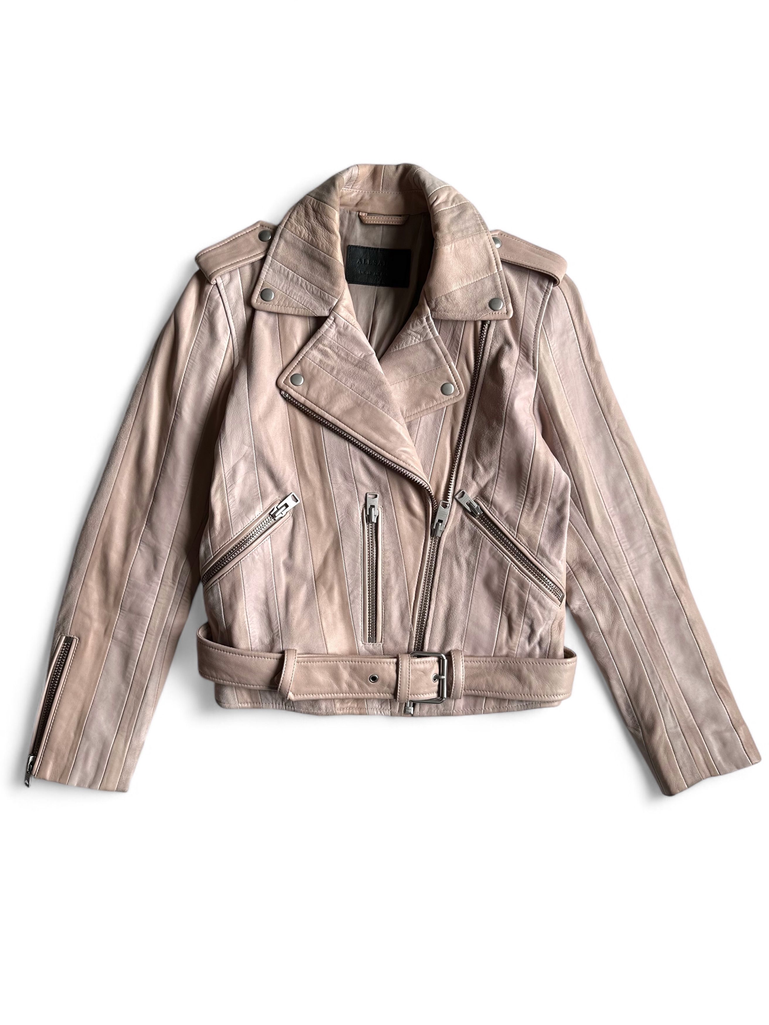 Allsaints Allsaints Sample Leather Suede Biker Jacket Size M / US 6-8 / IT 42-44 - 1 Thumbnail