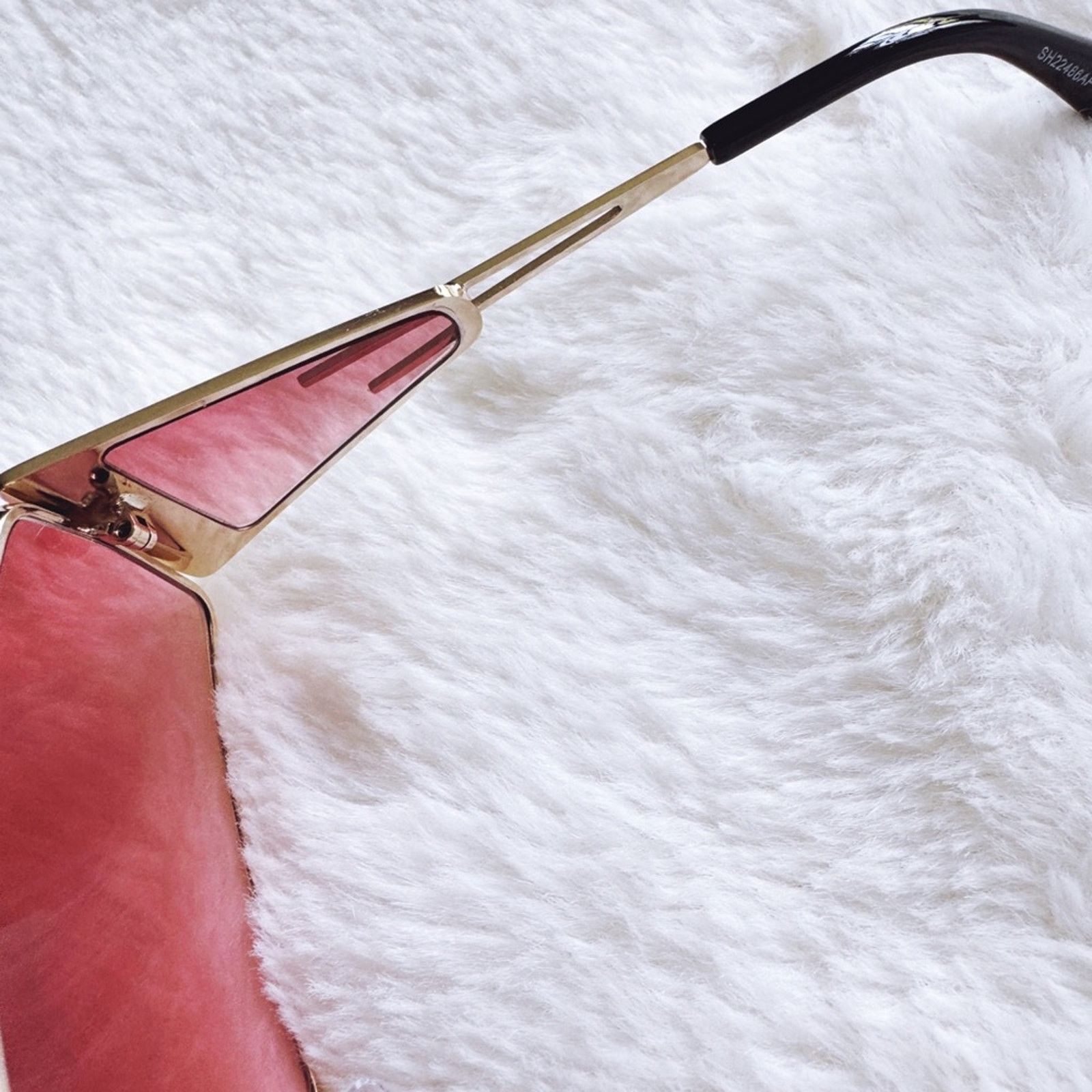 Other Shane Clear Red Wrap-Around Sunglasses Size ONE SIZE - 6 Thumbnail