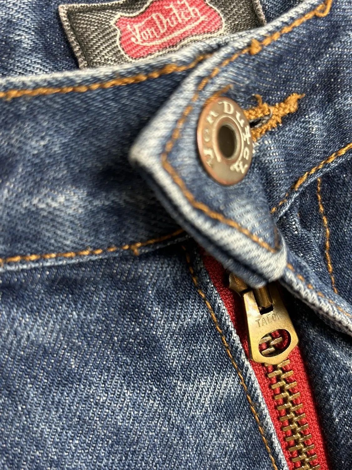 Von Dutch 90s Vintage Von Dutch Denim Jeans Size 34 Size US 34 / EU 50 - 5 Thumbnail
