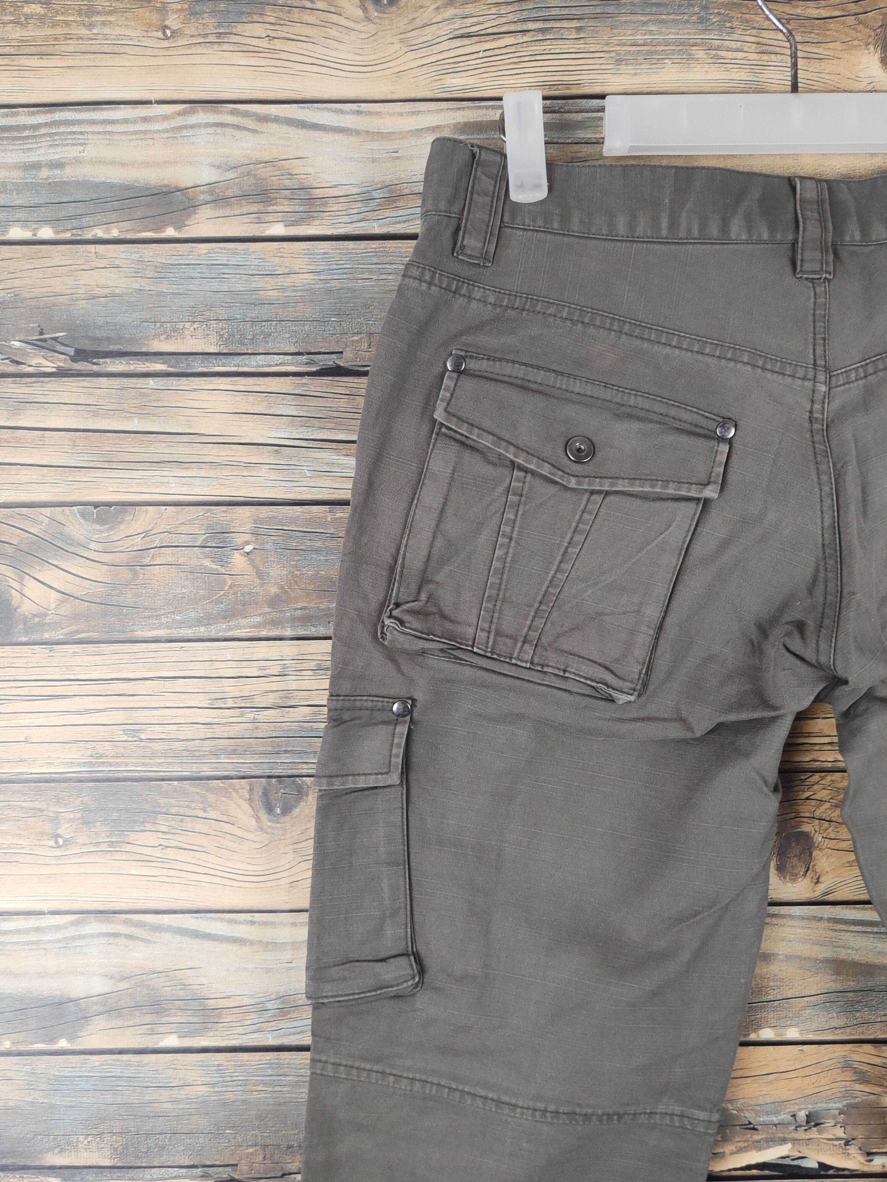 Japanese Brand DL Klein Plus Homme Brown Multipocket Cargo Pants #1885 Size US 32 / EU 48 - 8 Thumbnail