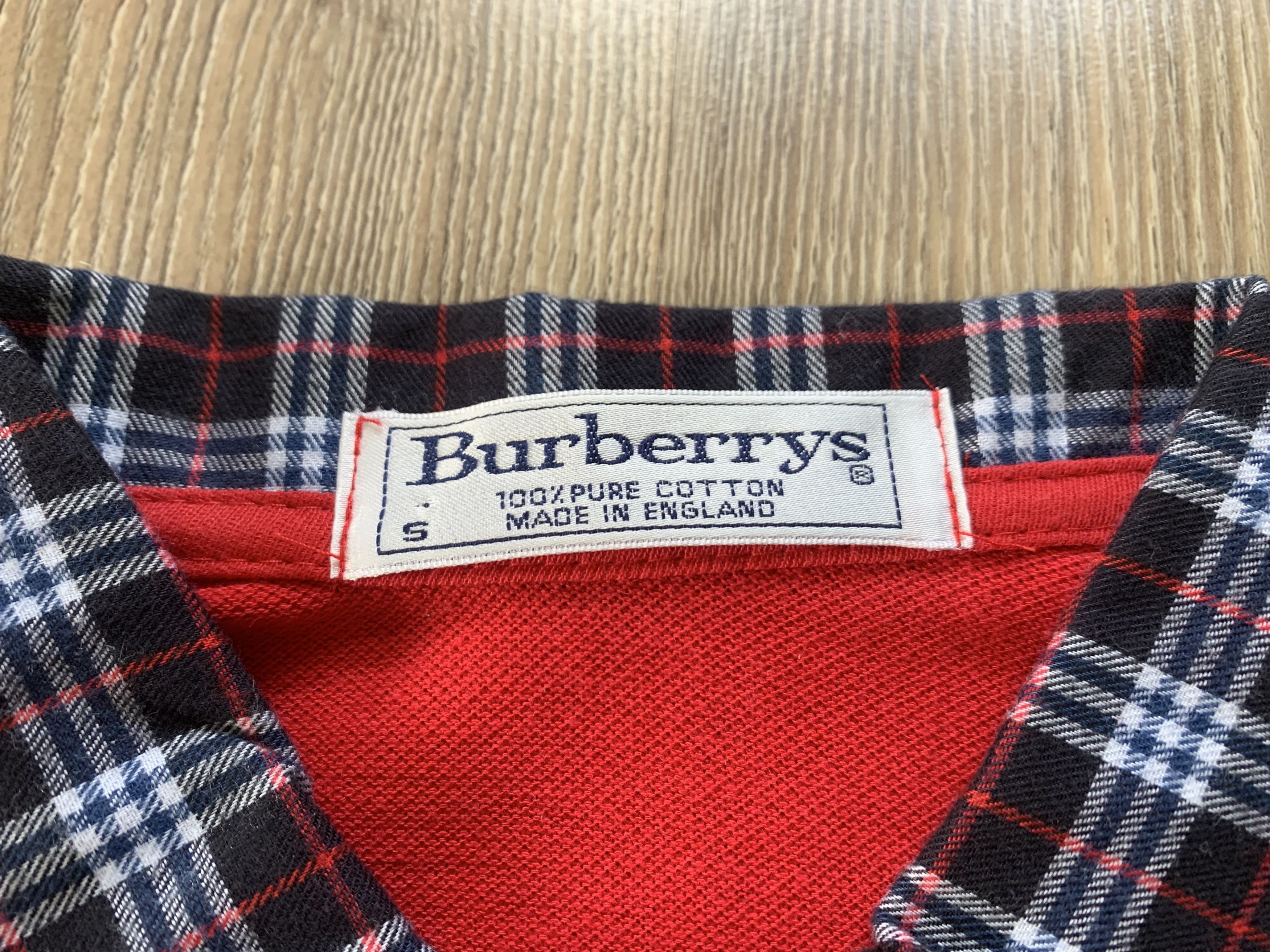 Burberry Burberrys Classic Women's Vintage Red Cotton Golf Polo Size S / US 4 / IT 40 - 6 Thumbnail