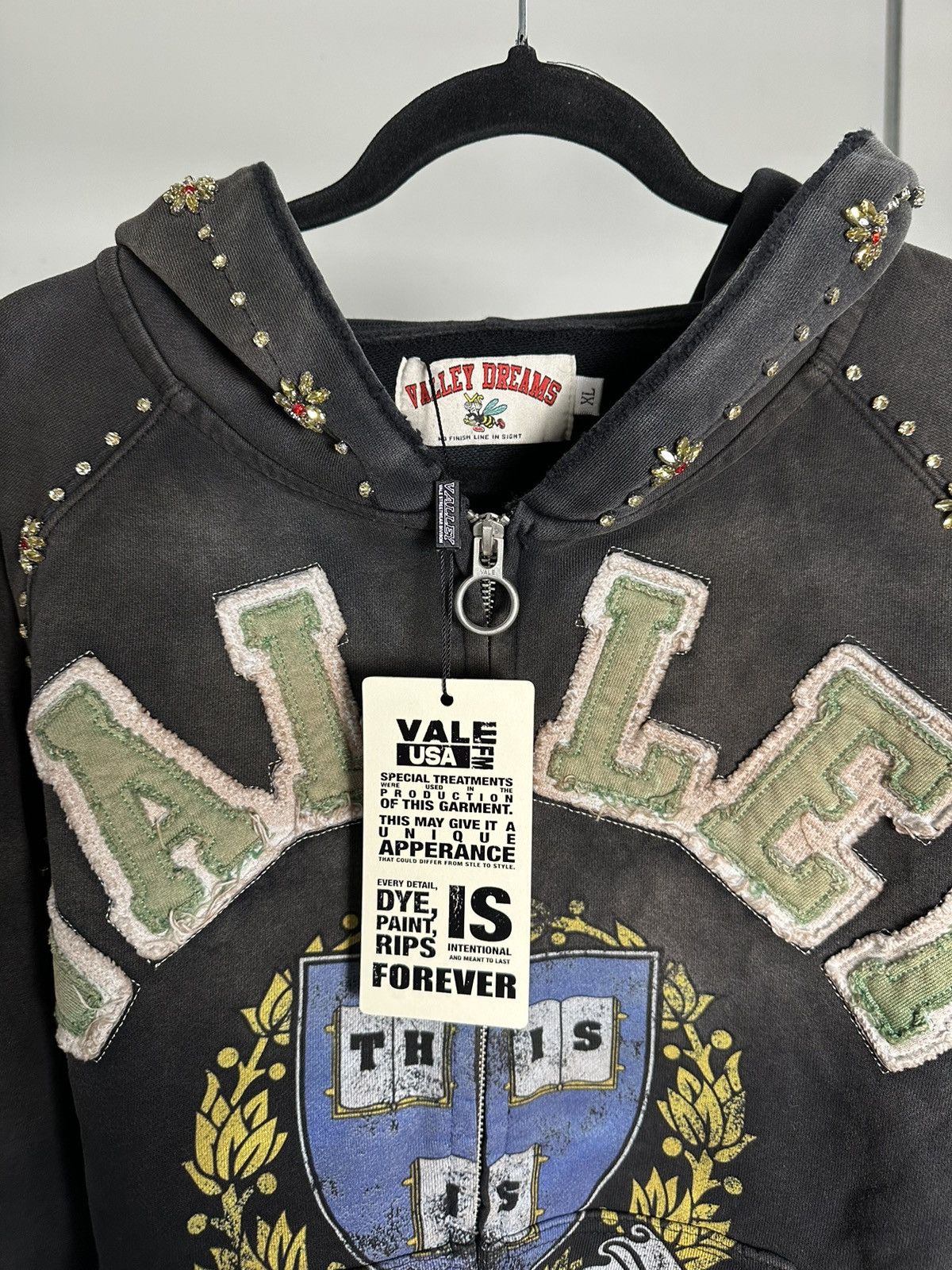 Vale VALE Lives Forever “Gem” Zip Up Hoodie Size US XL / EU 56 / 4 - 3 Thumbnail