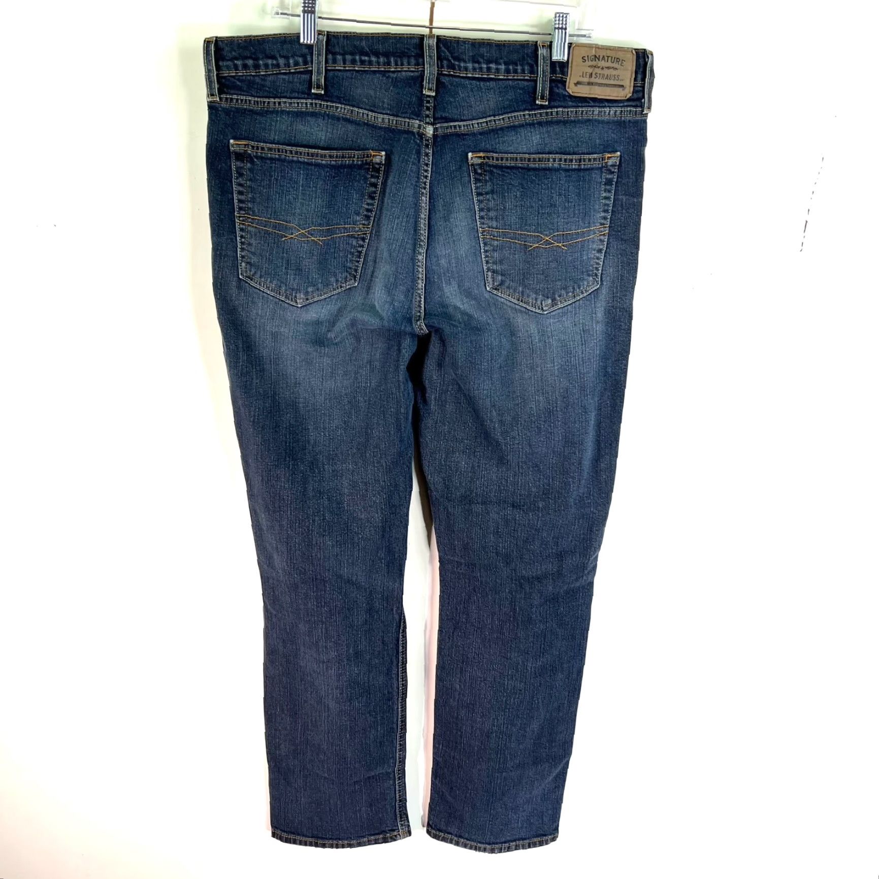 Levi's Levi's Signature Series Jeans Mens 38 Blue Denim Athletic Fit Straight 90s Size US 38 / EU 54 - 7 Thumbnail