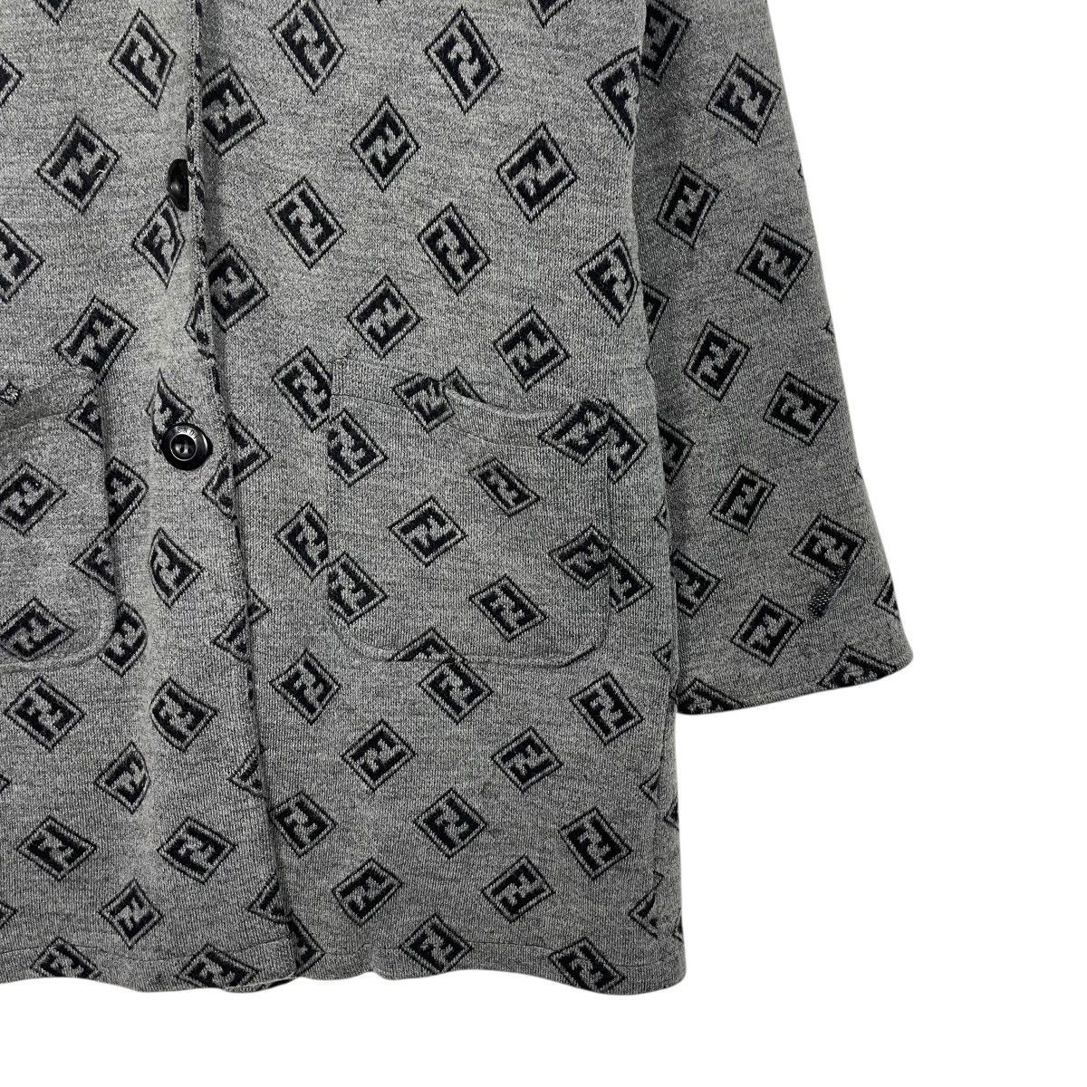 Fendi Vintage Fendi Monogram Hooded Wool Coat Size M / US 6-8 / IT 42-44 - 4 Thumbnail