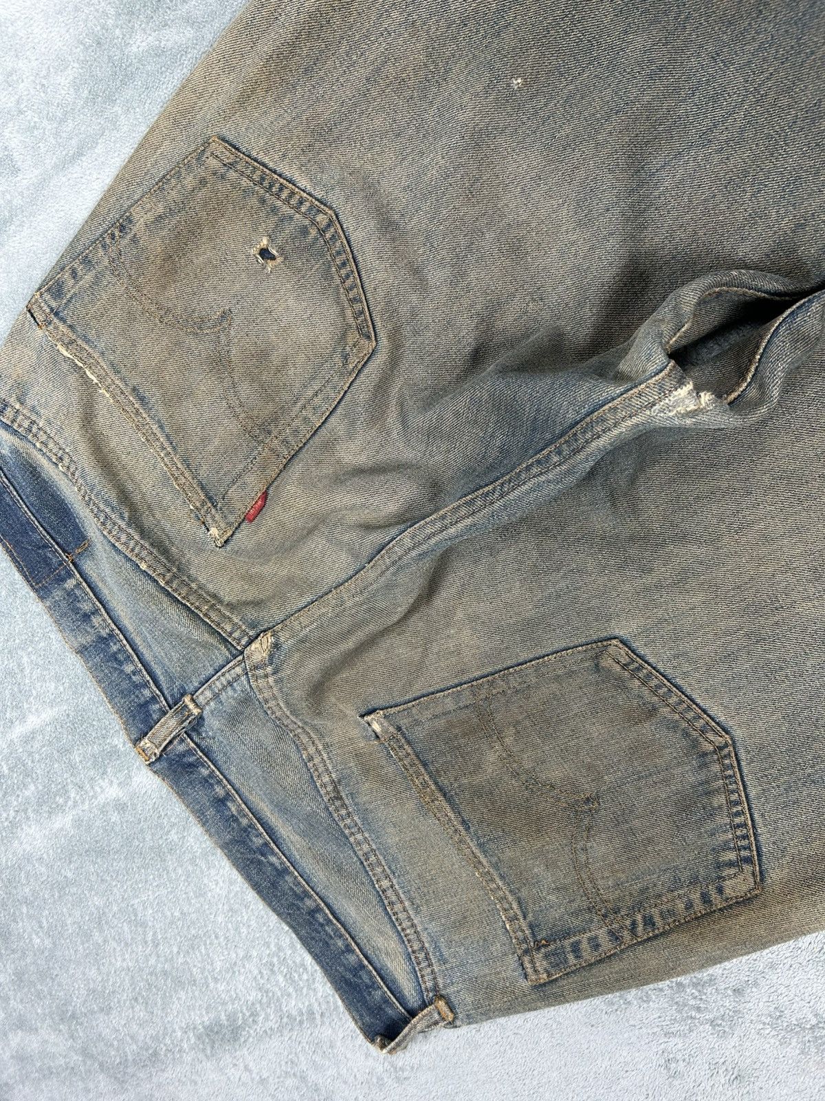 Levi's Vintage Clothing Vintage Levi’s 501 Red Line Distressed Denim Jeans S0112 Size US 34 / EU 50 - 12 Thumbnail