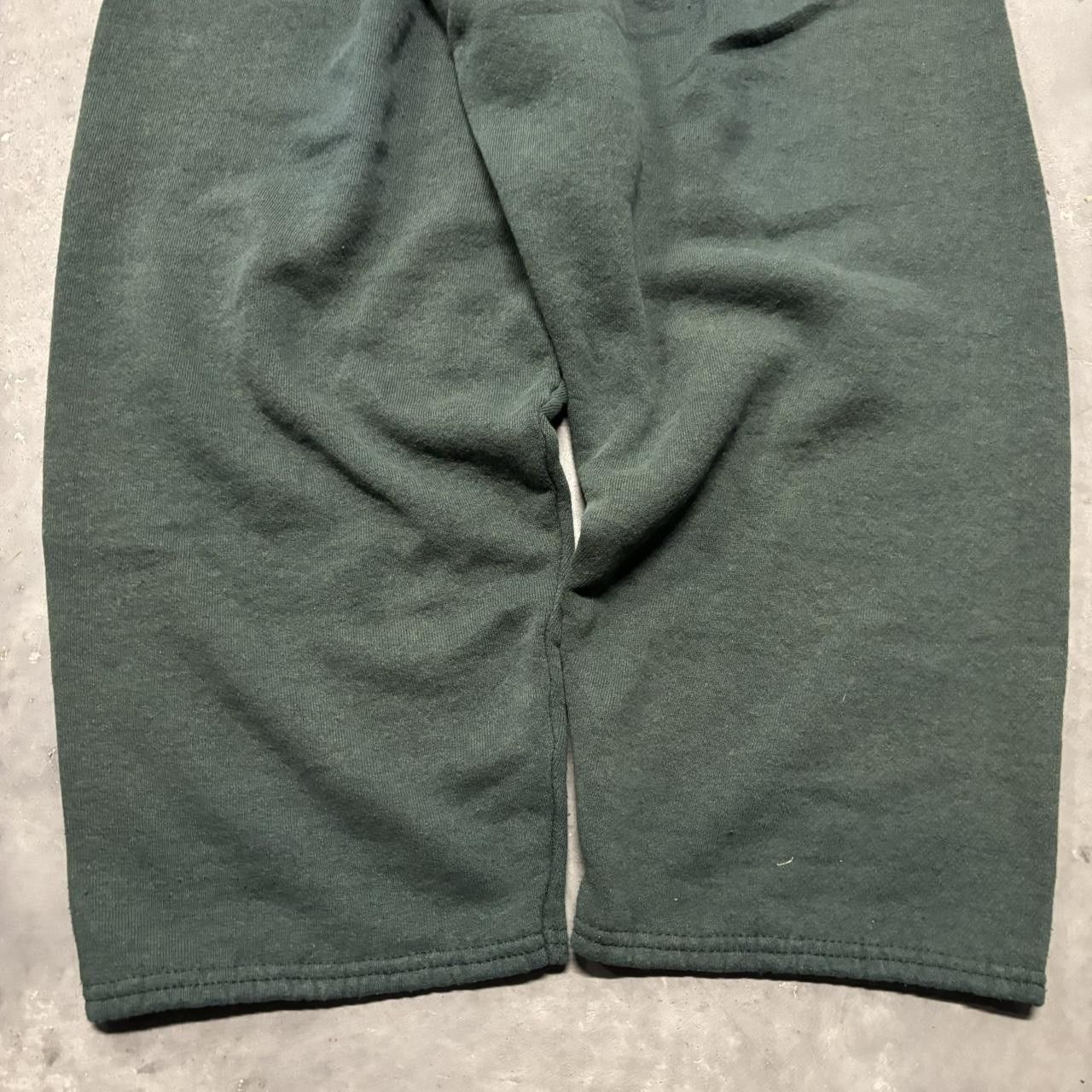 Japanese Brand × Vintage Crazy Vintage 90s Baggy Forest Green Essential Sweatpants! Size US 36 / EU 52 - 5 Thumbnail