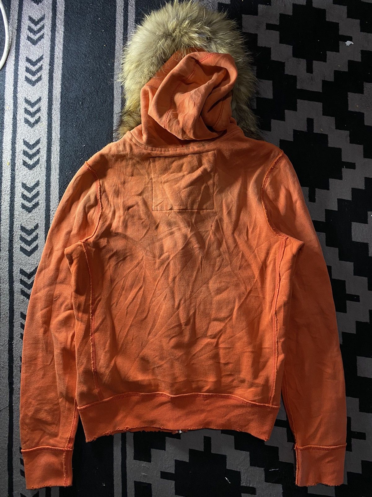 Abercrombie & Fitch Vintage Abercrombie & Fitch faux fur Distressed zip hoodie Size US M / EU 48-50 / 2 - 2 Thumbnail