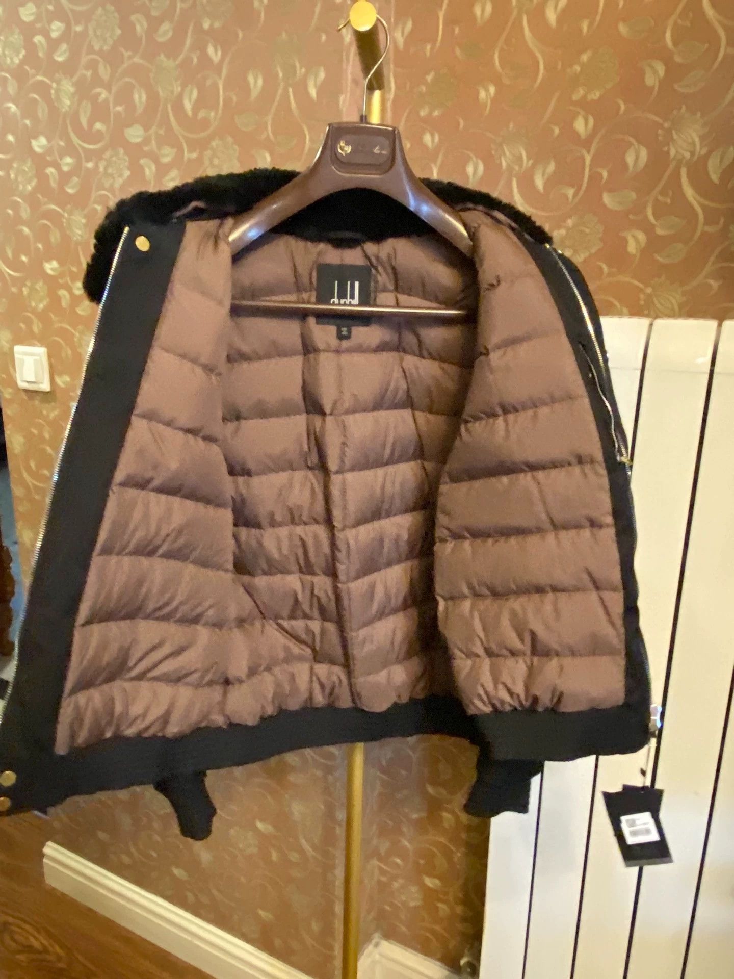 Alfred Dunhill dunhill 80% Goose Down Shearling Collar Bomber Jacket Italy Size US M / EU 48-50 / 2 - 7 Thumbnail