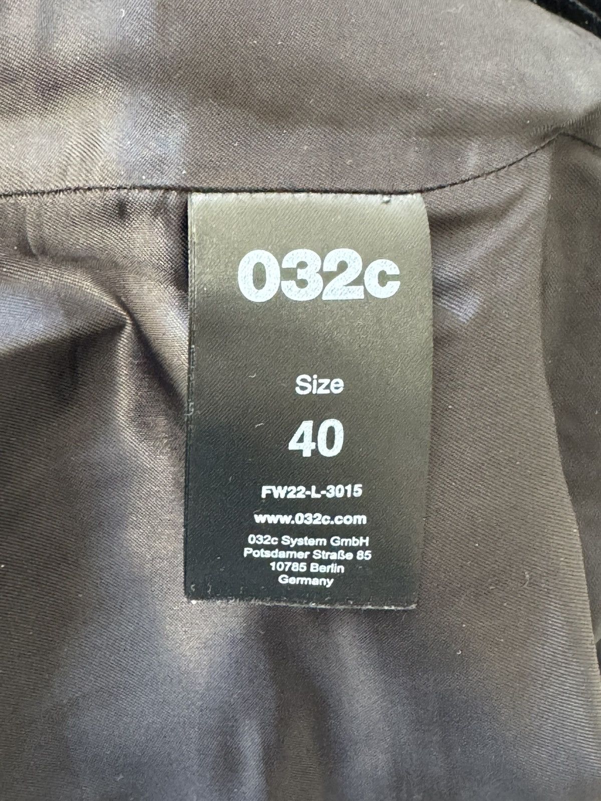 032c Black leather trousers with frontal zipper Size US 31 - 11 Thumbnail