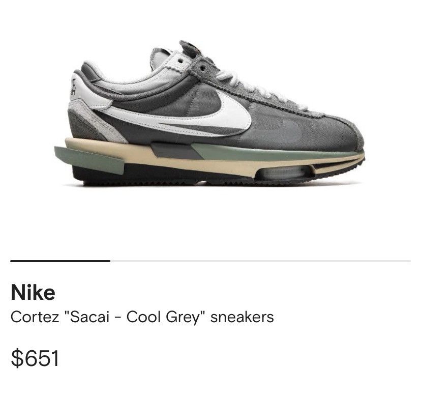 Nike × Sacai Nike Zoom Cortez SP Size US 11.5 / EU 44-45 - 1 Thumbnail