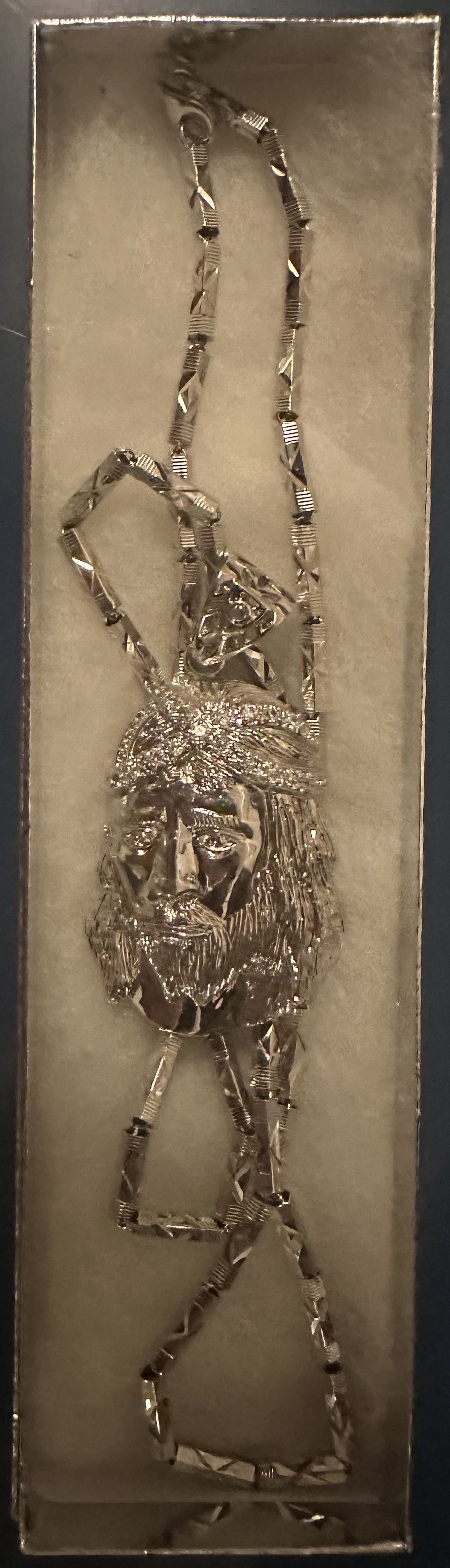 Other JESUS PENDANT WITH CHAIN 28" INCH SILVER PLATED NEW WITH BOX Size ONE SIZE - 3 Thumbnail