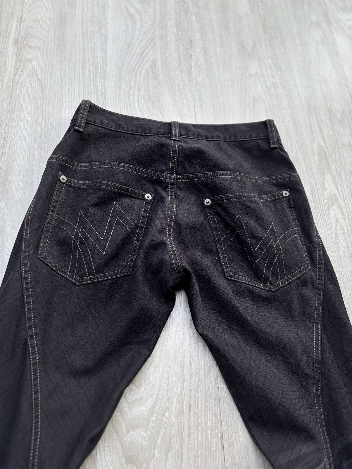Morgan Homme MORGAN HOMME lace up flare jeans Size US 27 - 6 Thumbnail