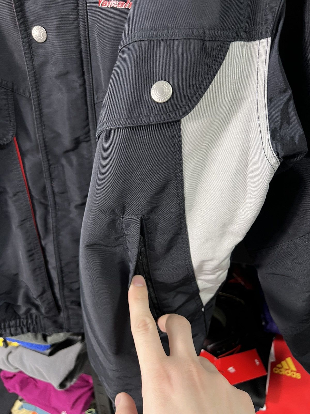Yamaha Vintage Yamaha Team Racing Sports Jacket Black 80s style 3XL Size US XXL / EU 58 / 5 - 8 Thumbnail