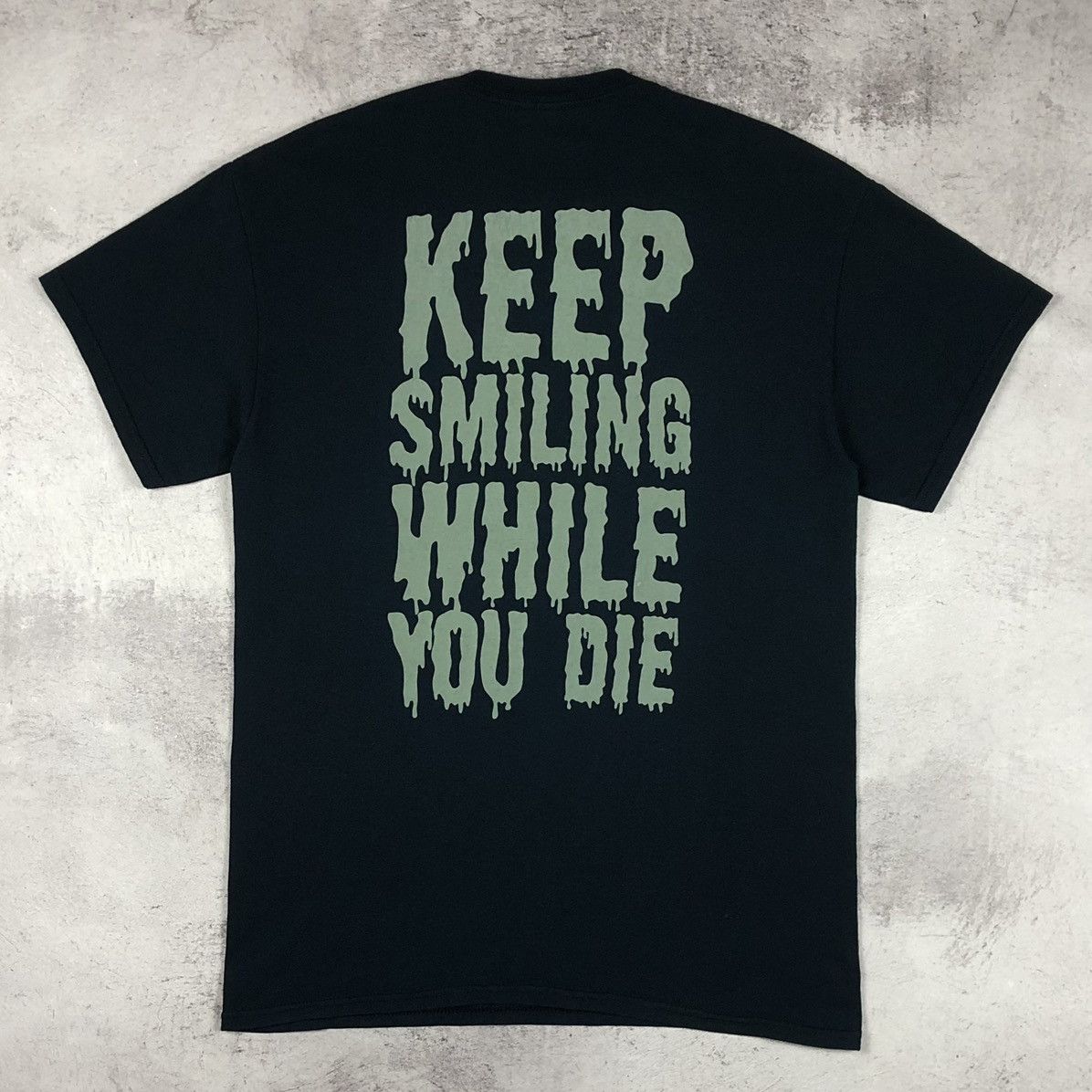 Vintage Vintage Xentrix Keep Smiling While You Die Graphic Metal Tee Size US M / EU 48-50 / 2 - 5 Thumbnail