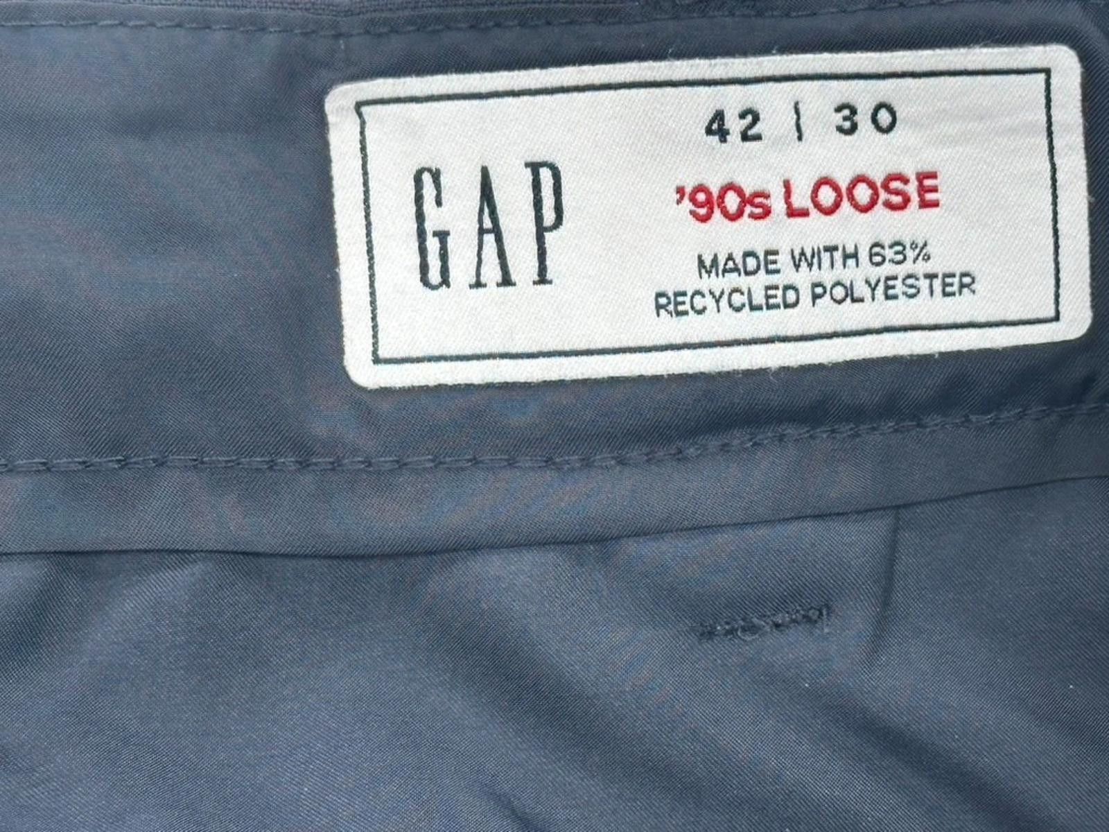 Gap Gap 90s Loose Tapered Front Chinos Blue Men's 42/30 Size US 42 / EU 58 - 6 Thumbnail