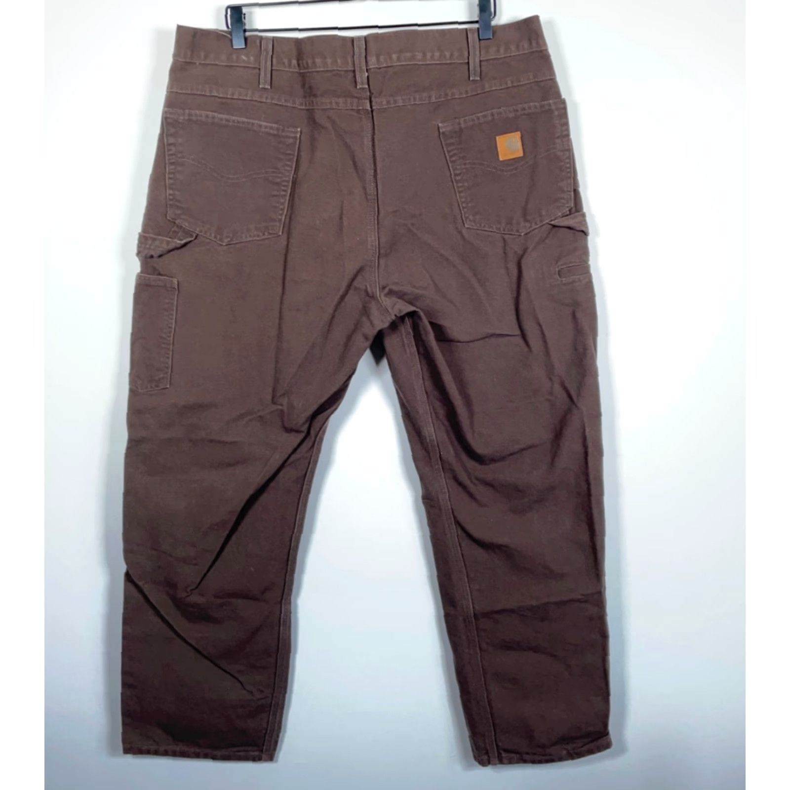Carhartt Carhartt Pants Carpenter Regular 42 x 32 Brown Canvas Workwear Mens, 40 x 30 Inseam, 100% Cotton, Relaxed Fit, B174 DKB, Vintage No Size US 40 / EU 56 - 2 Thumbnail