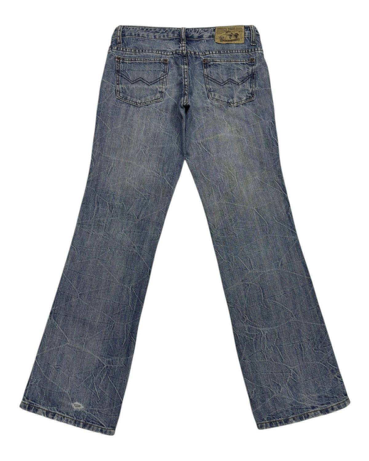 Beauty Beast × Hysteric Glamour AFT Japan Flare Jeans Bootcut Distressed Denim Size 31" - 2 Thumbnail