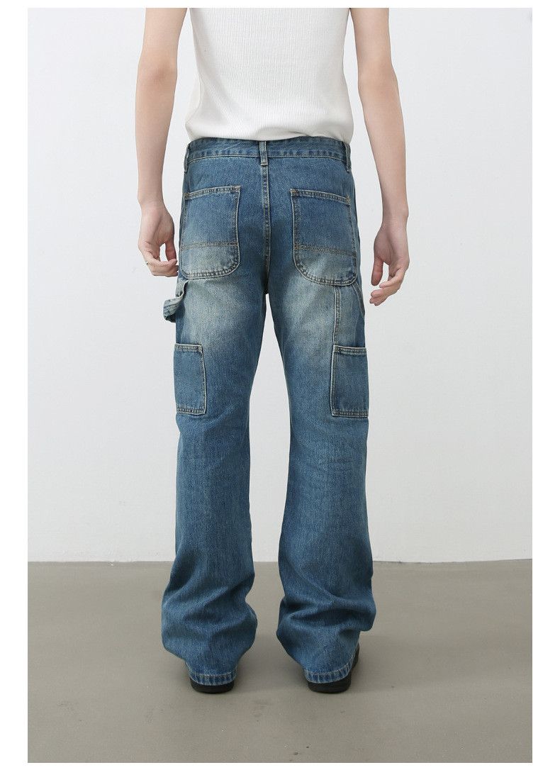 Japanese Brand × Vintage American retro men's washed loose straight flared work jeans Size US 32 / EU 48 - 5 Thumbnail