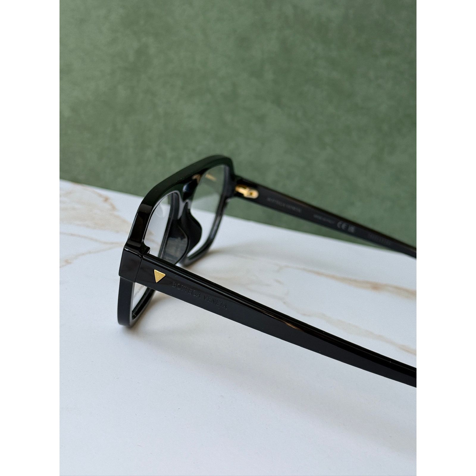 Bottega Veneta NEW Bottega Veneta BV1336OA Black Aviator Eyeglasses Frames Size ONE SIZE - 6 Thumbnail