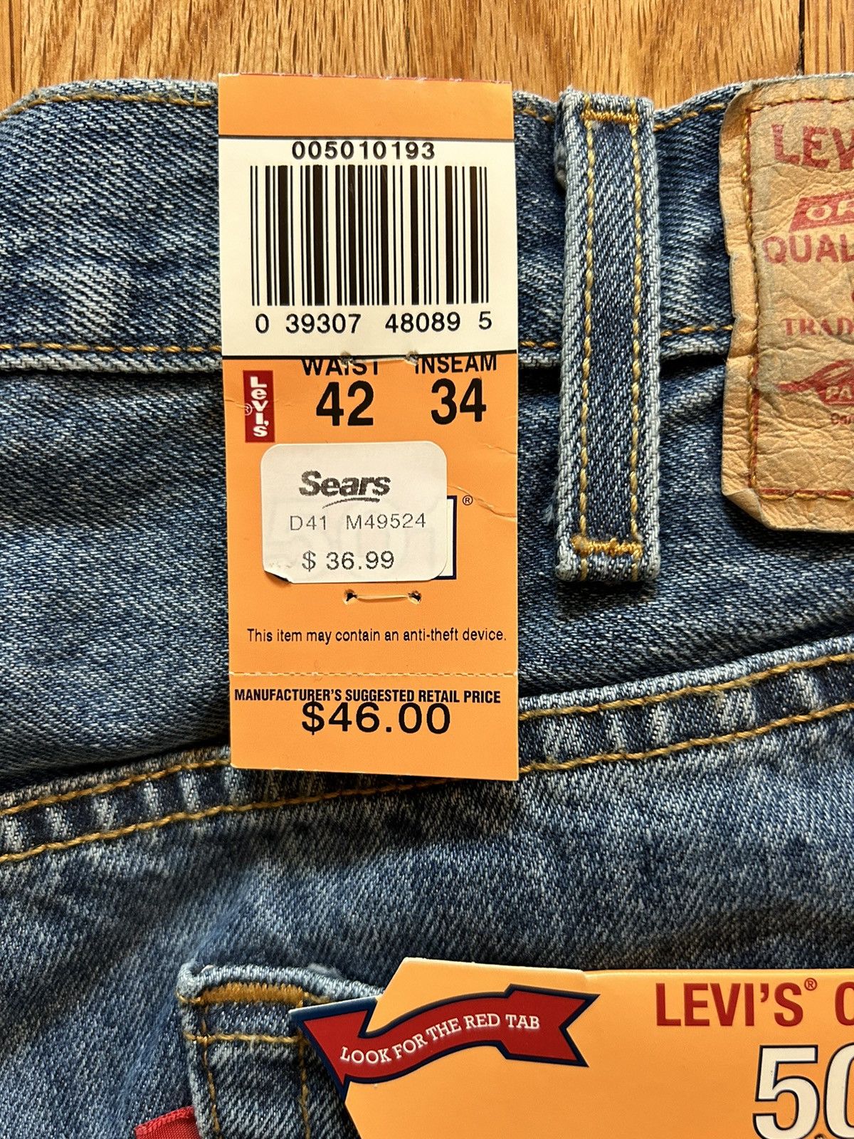 Levi's VINTAGE Levi’s 501 DEADSTOCK Size US 42 / EU 58 - 6 Thumbnail