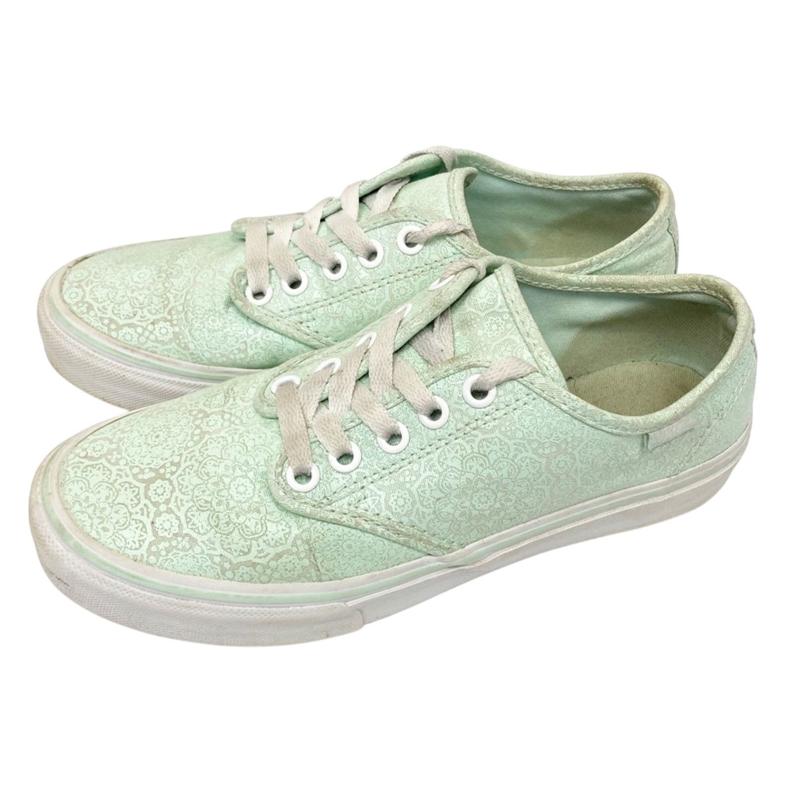 Vans Vans Mint Green Low Top Sneakers Sz 6 Size US 6 / IT 36 - 2 Thumbnail