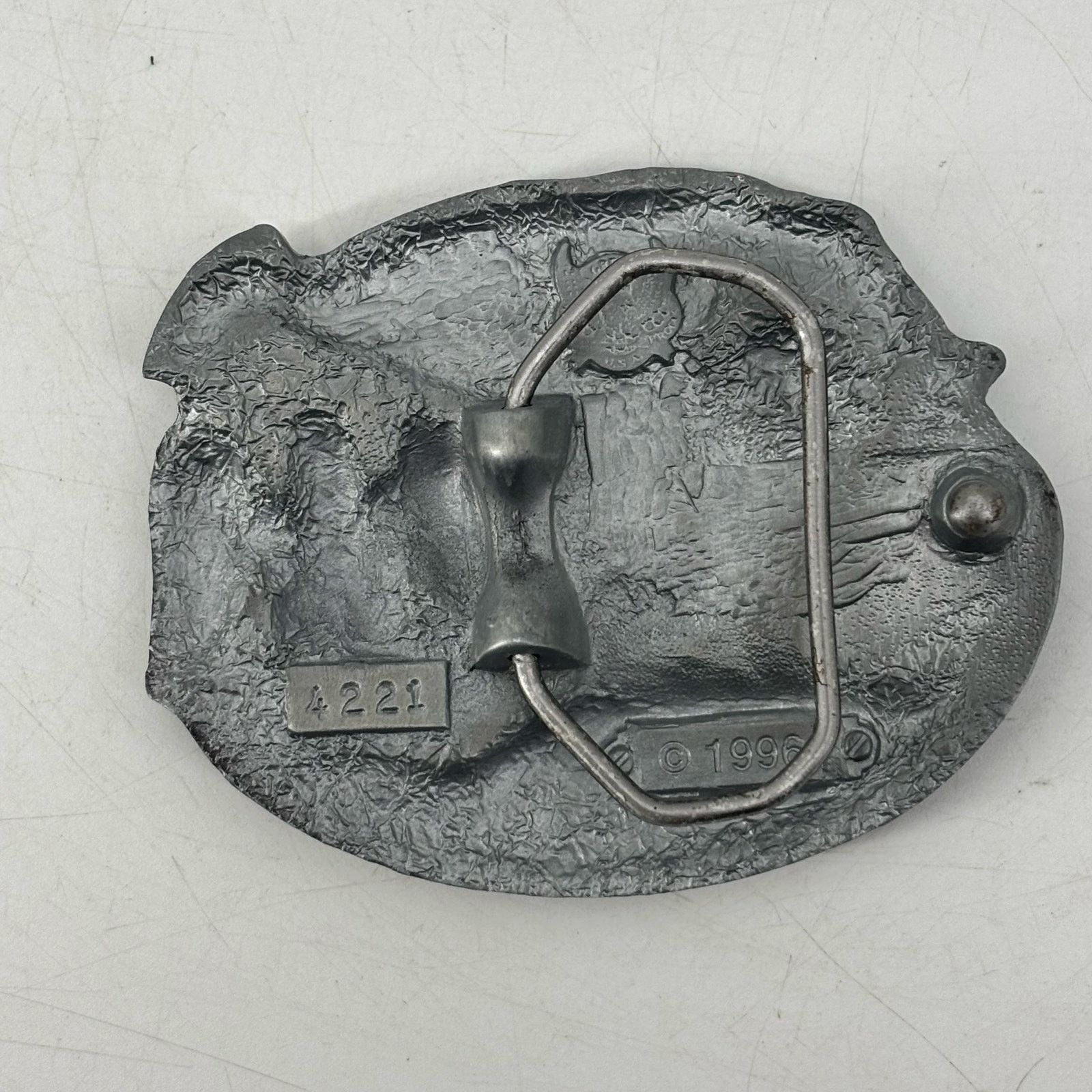 Vintage US National Guard Belt Buckle Great American Hero USA Pewter Size ONE SIZE - 2 Thumbnail