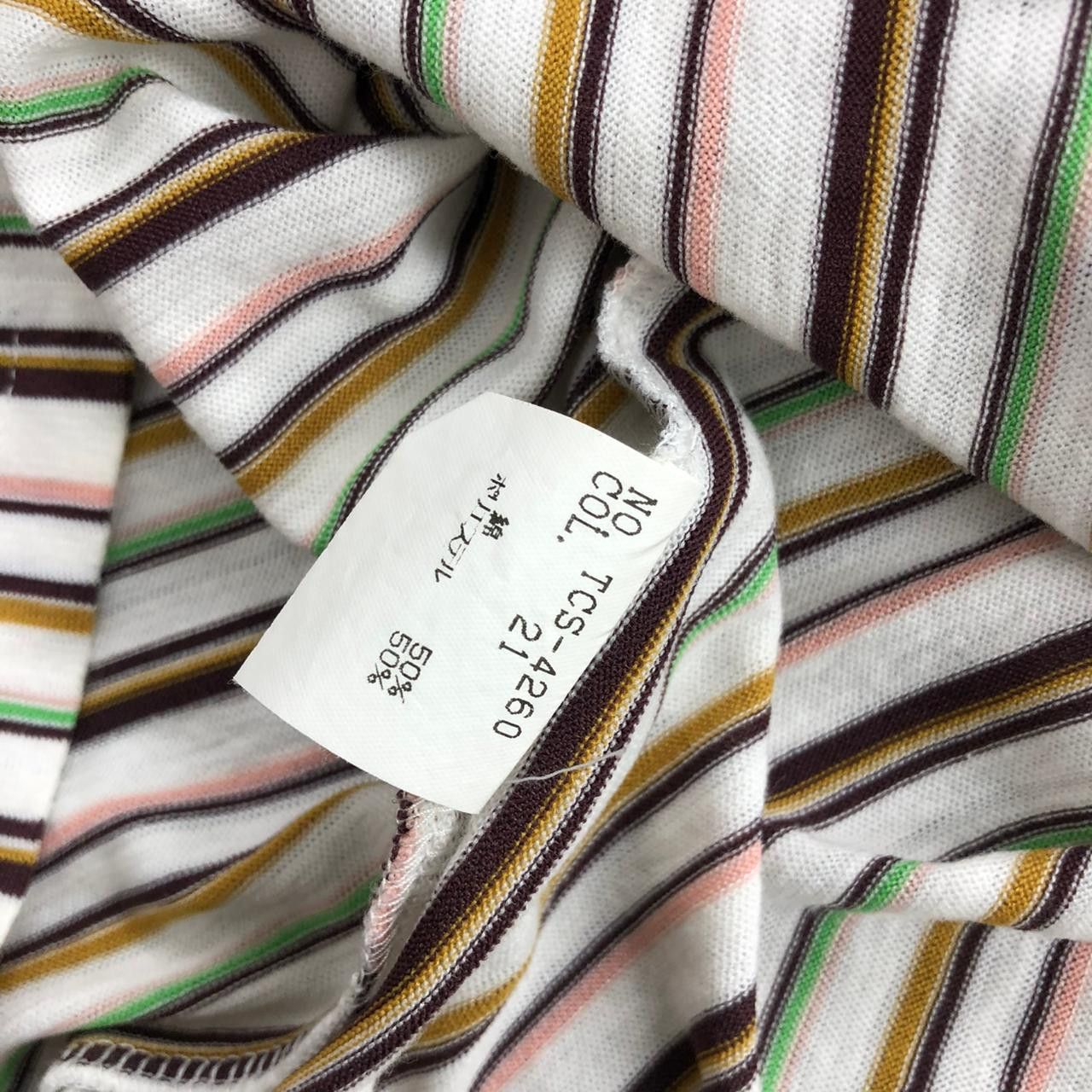 Tornado Mart Tornado Mart Stripe Half Button Shirt Size US S / EU 44-46 / 1 - 8 Thumbnail