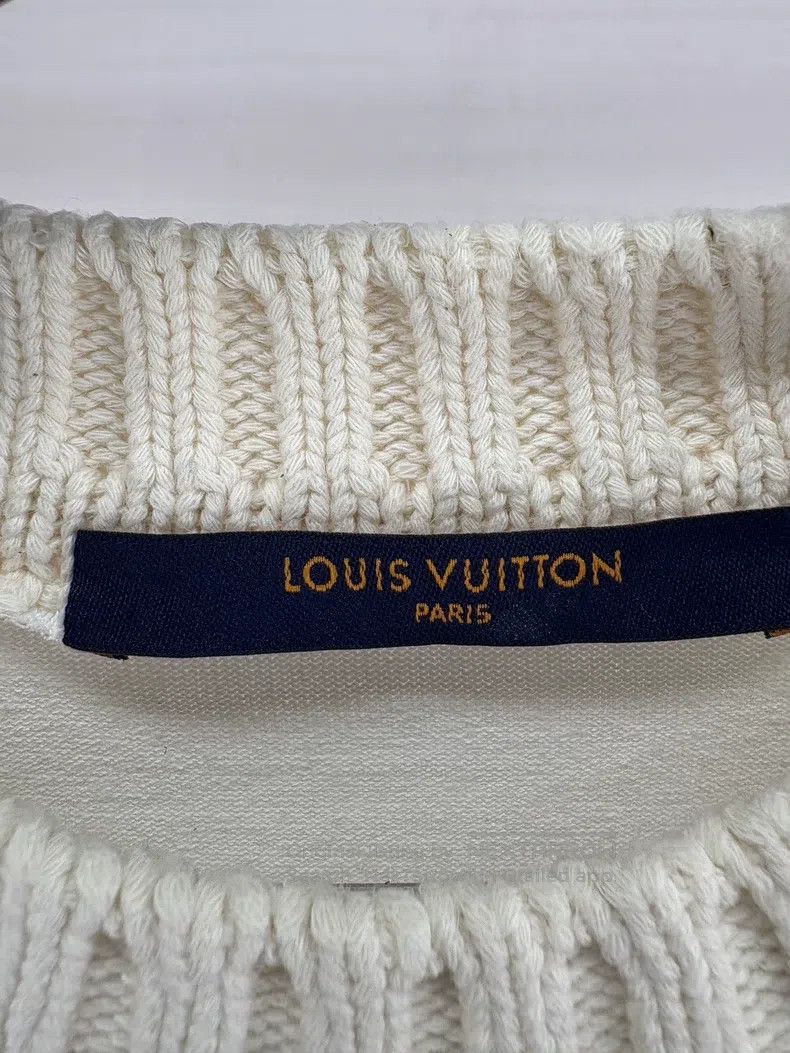 Louis Vuitton Louis Vuitton White and red knitted logo short sleeves Size US M / EU 48-50 / 2 - 5 Thumbnail
