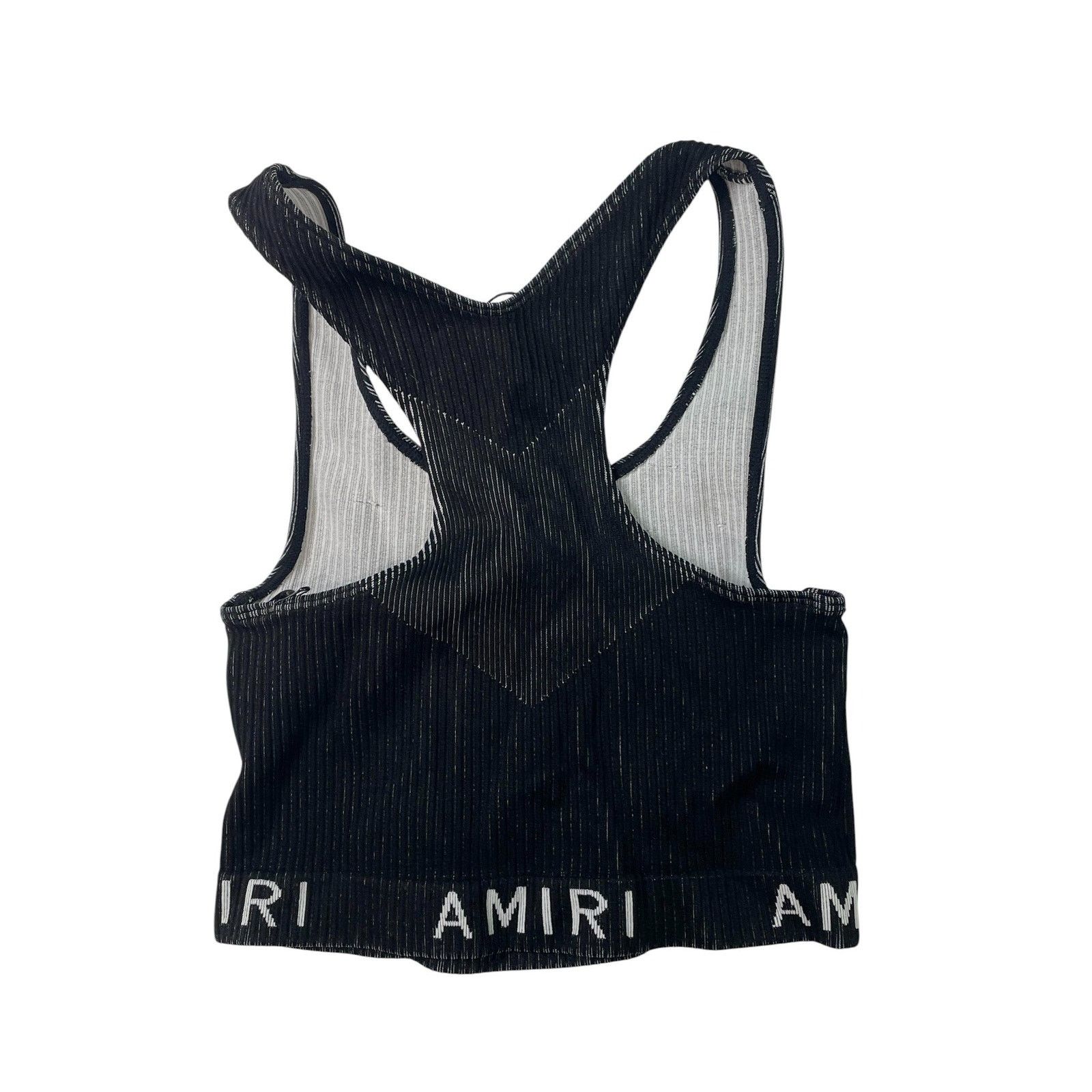 Amiri Amiri Band Logo Black Crop Top Size S / US 4 / IT 40 - 2 Thumbnail