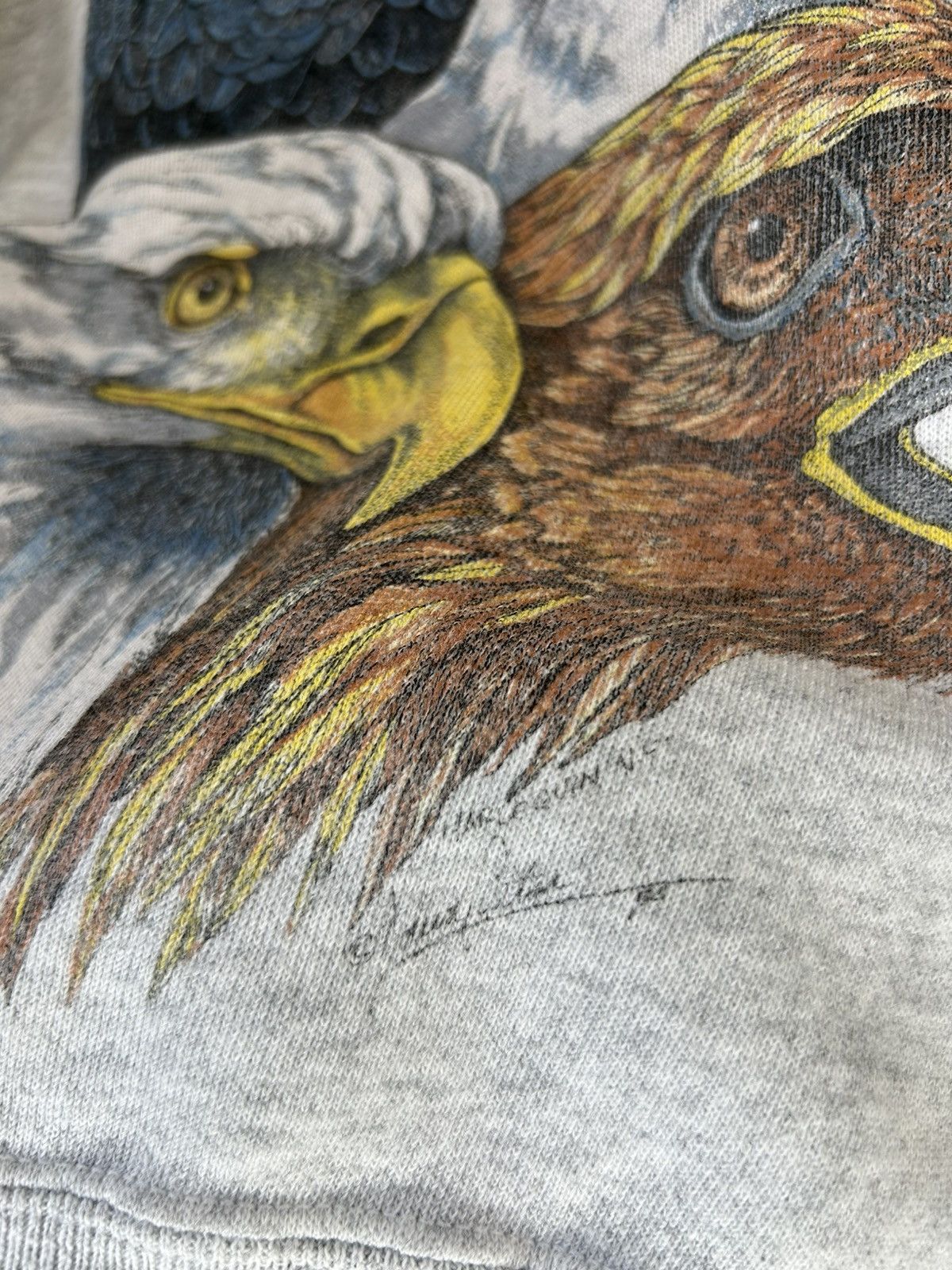 Vintage Vintage 90s Eagle Bird Crewneck Size US S / EU 44-46 / 1 - 5 Thumbnail