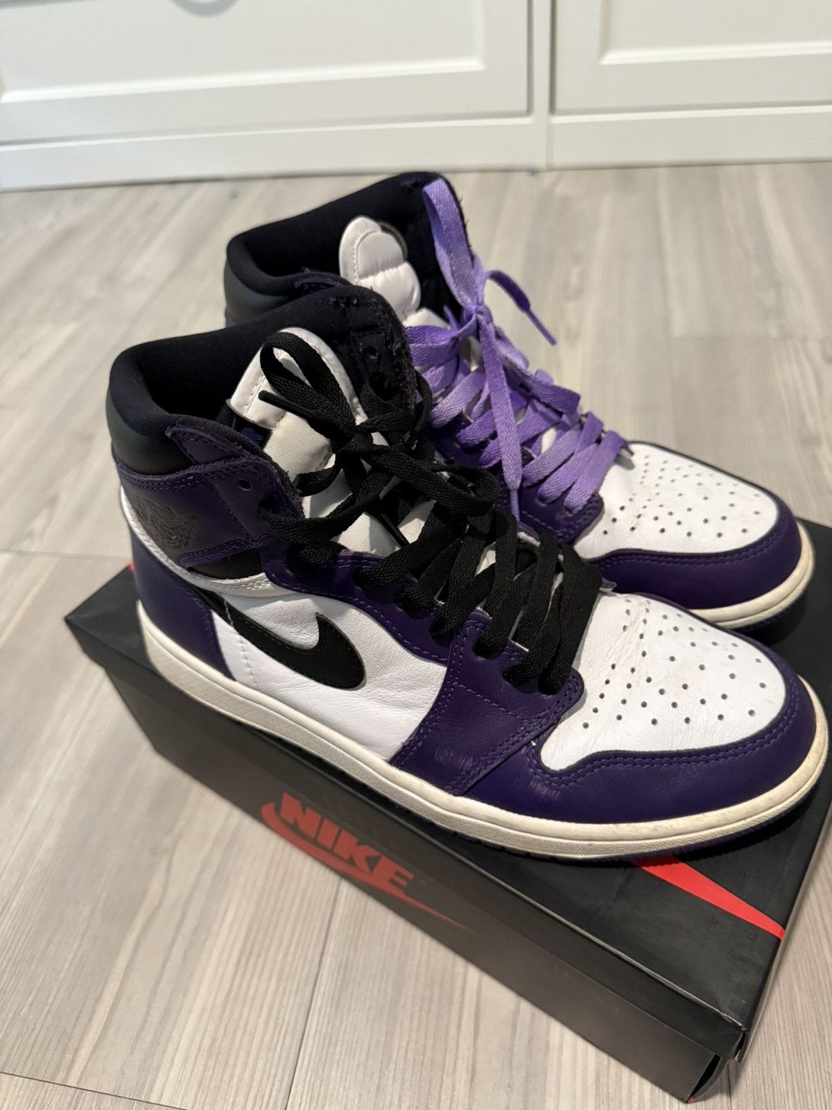 Jordan Brand Jordan 1 court purple Size US 8 / EU 41 - 3 Thumbnail