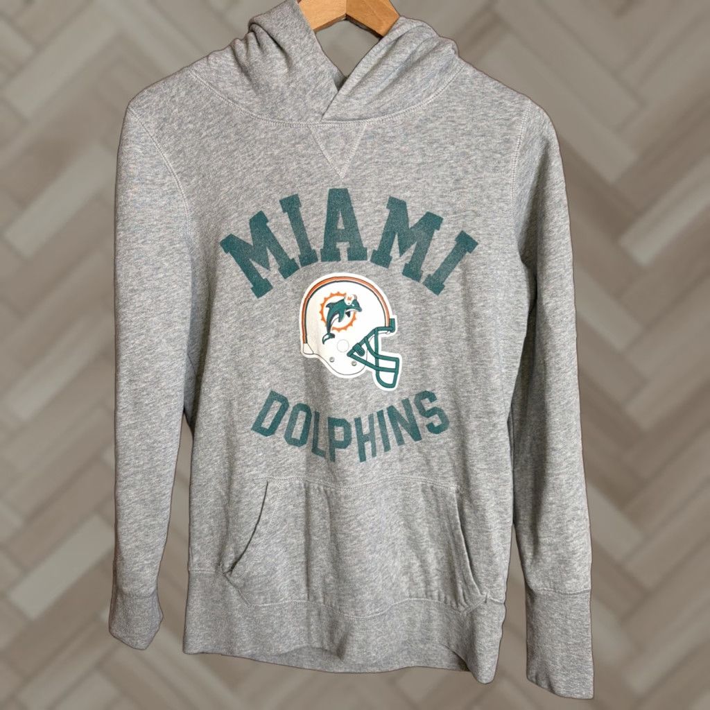 Victoria's Secret Victoria's Secret PINK Hoodie Gray M Womens Regular Pullover Hooded Sweatshirt For Beach Retro 80s Aloha Animals Miami Graphic Logo Dolphin Theme Size M / US 6-8 / IT 42-44 - 1 Thumbnail