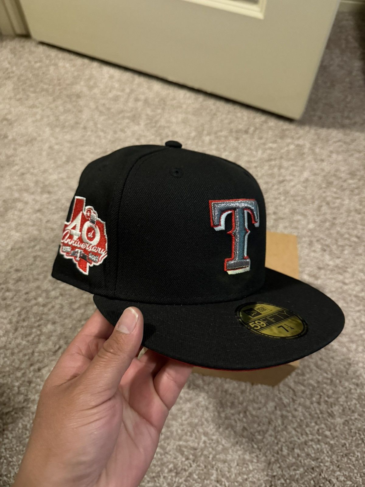New Era 7 1/4 New Era Texas Rangers 40th Anniversary Terminator Size ONE SIZE - 1 Thumbnail