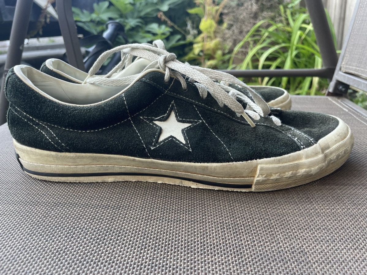 Converse RARE Vintage 80s/90s Converse One Star Black Suede Nirvana 9 Size US 9 / EU 42 - 4 Thumbnail