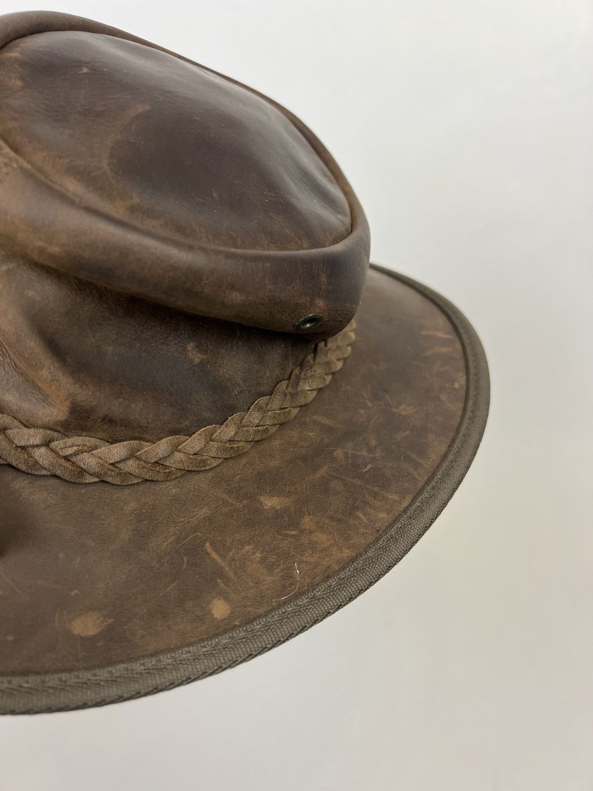 Other Vintage retro barmah leather cowboy punk rock western hat Size ONE SIZE - 11 Thumbnail