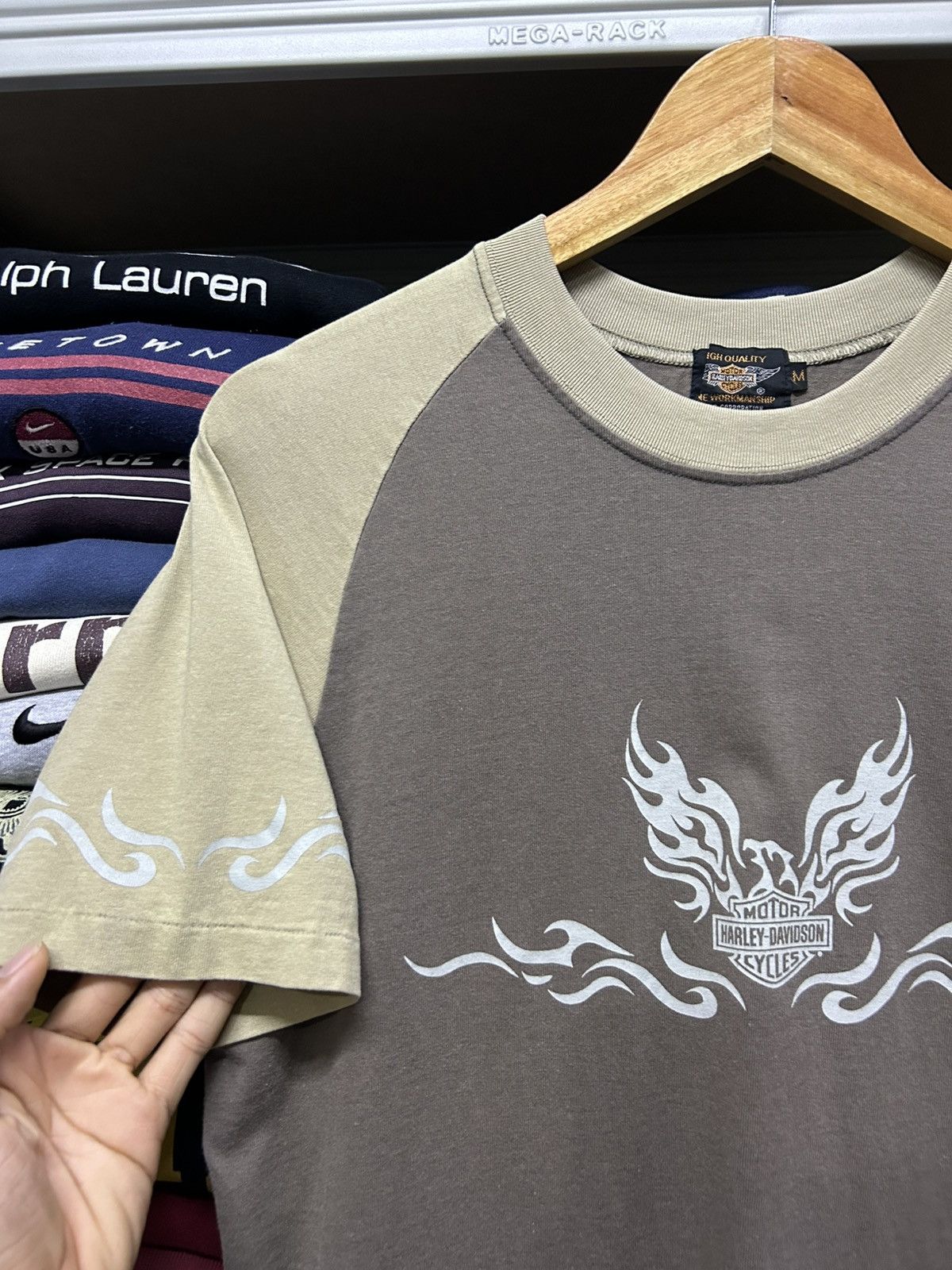 Harley Davidson Vintage Harley Davidson raglan tshirt Size US M / EU 48-50 / 2 - 3 Thumbnail