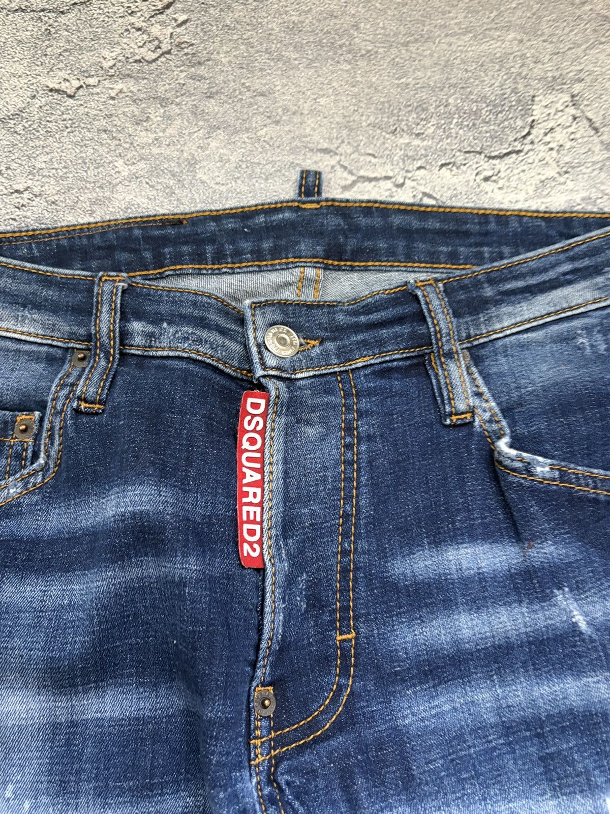 Dsquared2 DSQUARED2 Cool Guy Blue Distressed Paint Splash Jeans IT 44 Size US 29 - 13 Thumbnail