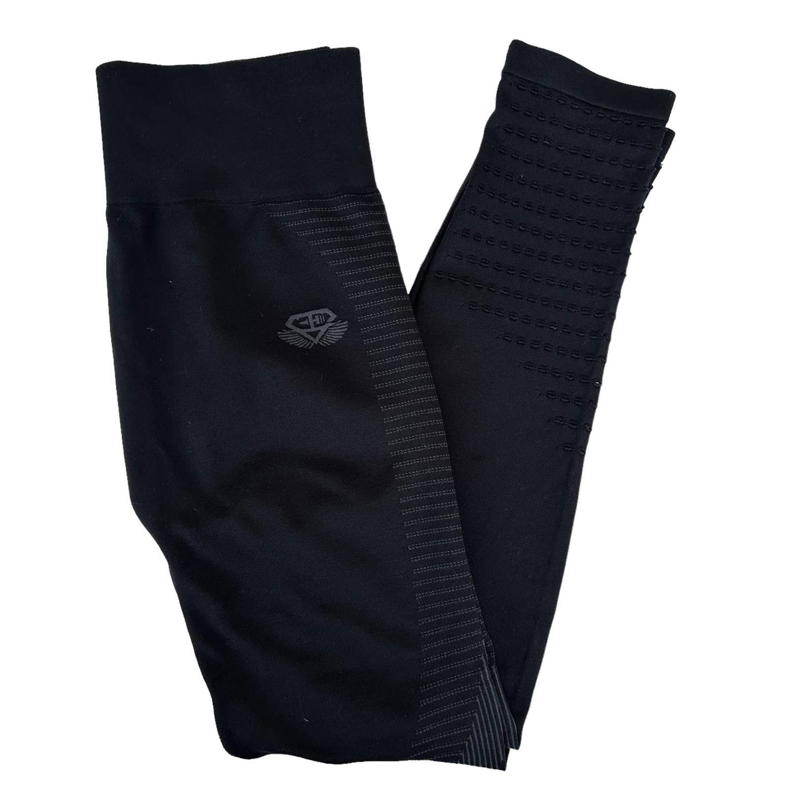 Other Engineered Life Black Seamless Leggings Sz M Size 30" / US 8 / IT 44 - 5 Thumbnail