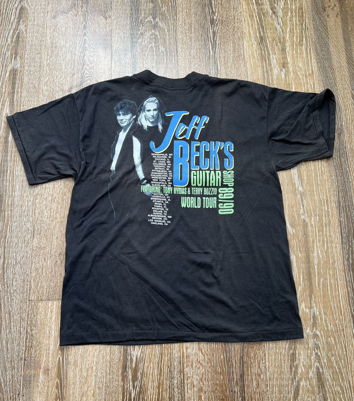Band Tees Vintage 1989 jeff beck guitar shop world tour tee Size US L / EU 52-54 / 3 - 2 Thumbnail