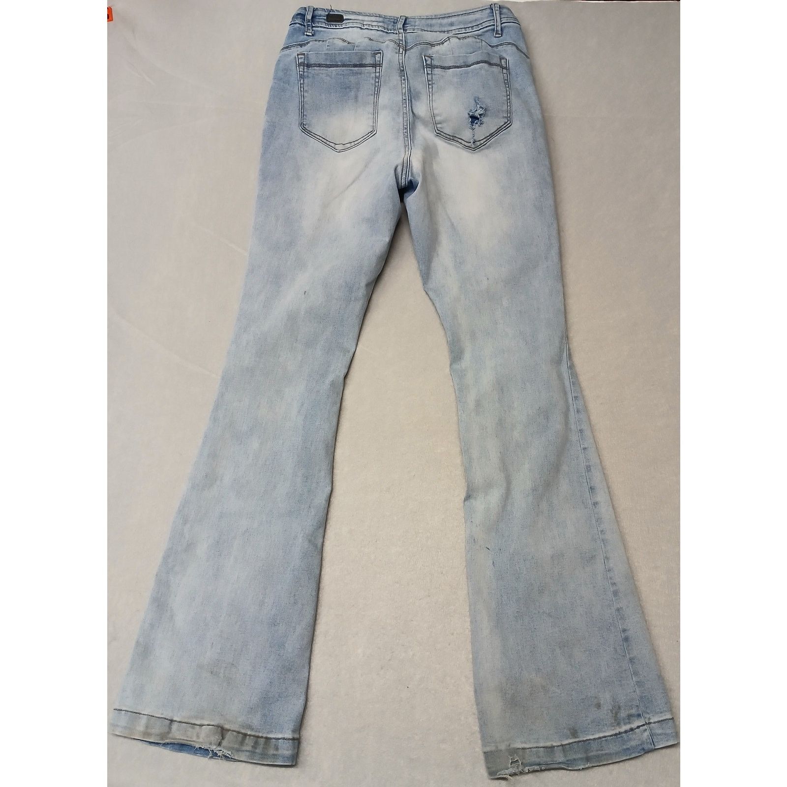 Other Zoe (9) Cotton Blend High Rise Flare Blue Denim Jeans Size 26" / US 2 / IT 38 - 8 Thumbnail
